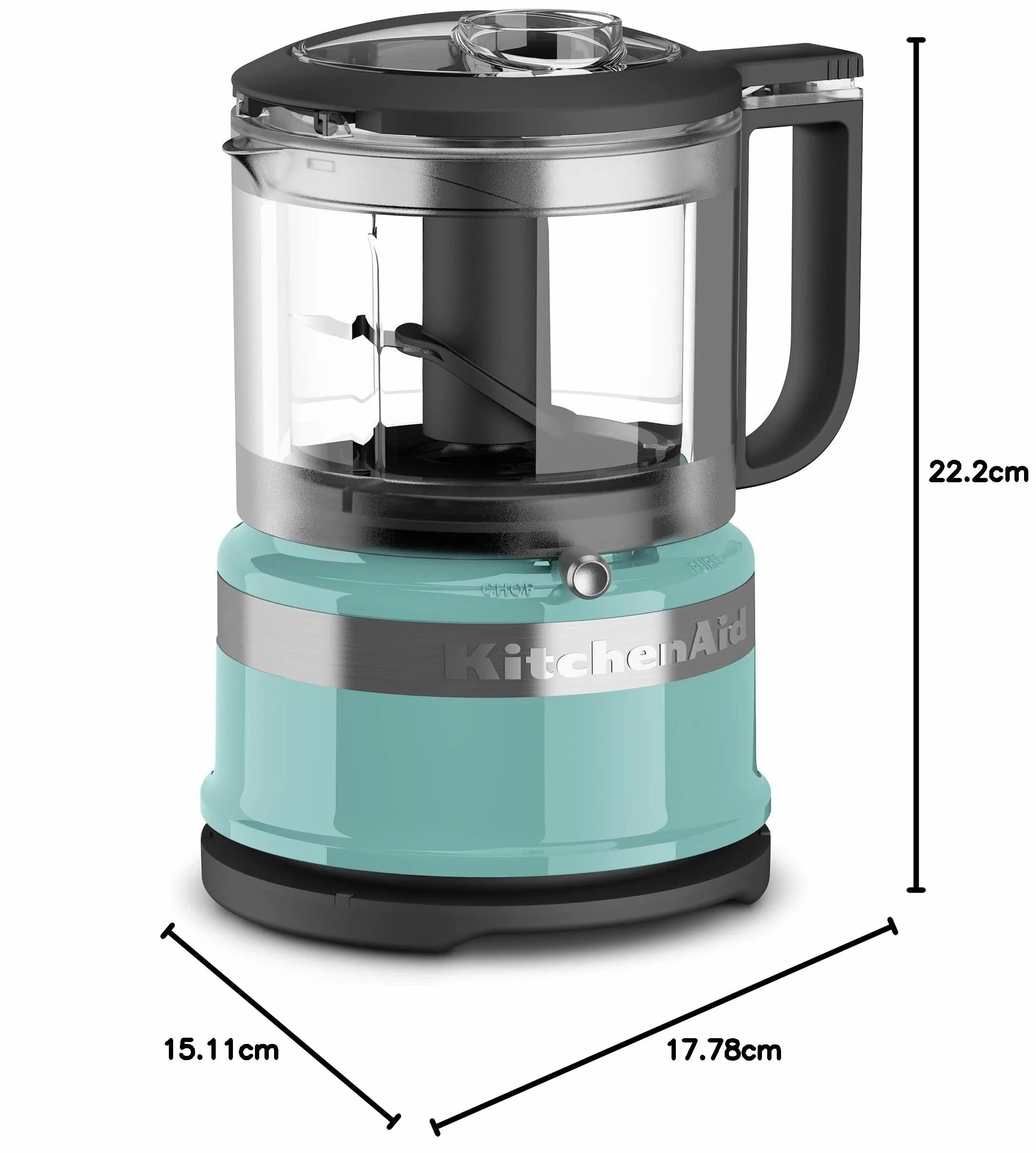KitchenAid Picadora de alimentos de 3.5 tazas KFC3516AQ, Aqua Sky