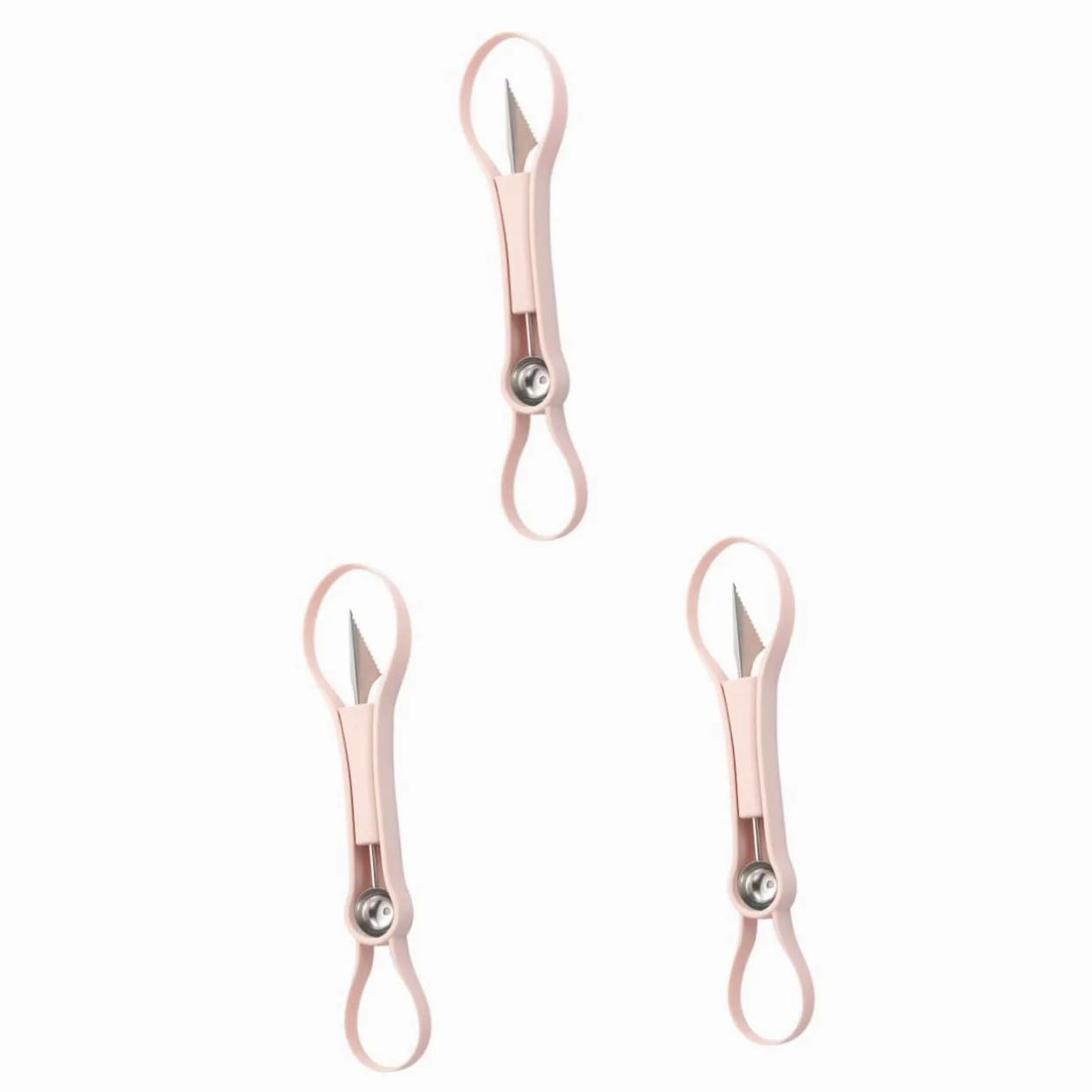 Gatuida 3piezas Cuchara De Melón Multifuncional Acero Inoxidable Herramienta De Corte y Decoración De Frutas Para Sandías y Melones Diseño Ergonómico y Ligero