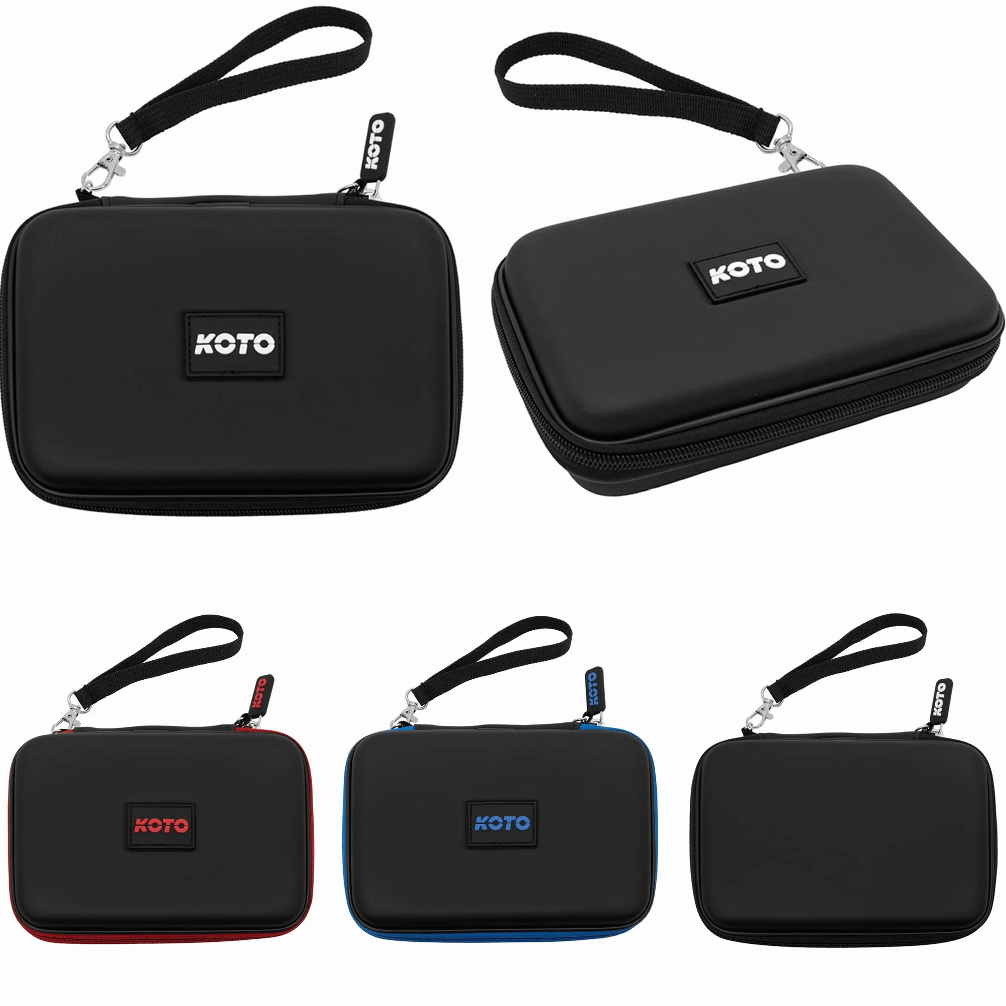 KOTO - Dartwallet EVA Medium Rojo, Estuche de Dardos con Cremallera, Funda para Dardos, Maletín de Dardos, Caja de Dardos