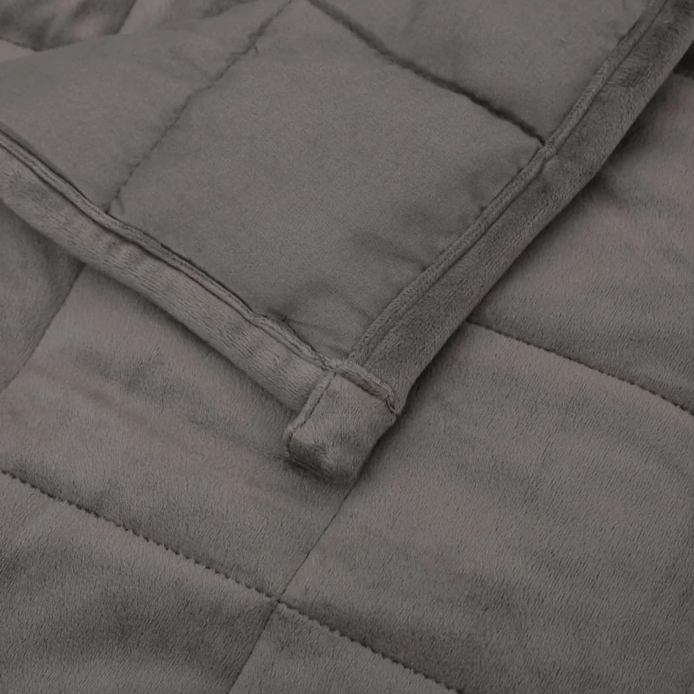 Manta pesada manta con peso gris manta relajante manta pesada manta de relajación manta para dormir transpirable manta con peso antiestrés edredón 200 x 230 cm 9 kg tejido
