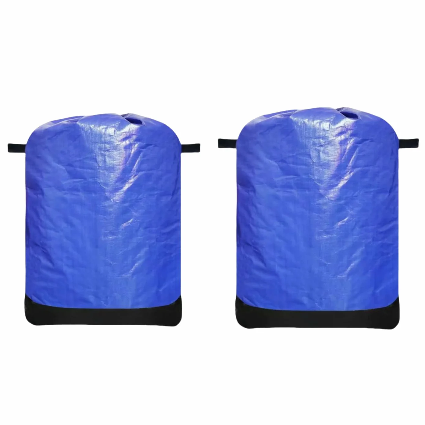 2 bolsas de mudanza reutilizables resistentes con cordón y asas, bolsas de almacenamiento de ropa gigantes, impermeables, para ropa, ropa de cama, colcha, mantas, equipaje (azul)