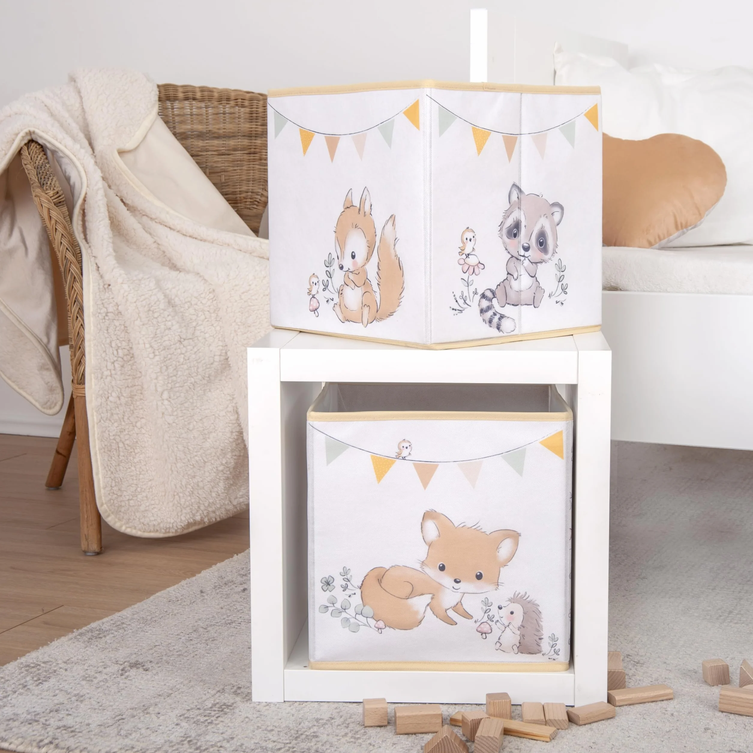Herding Caja de almacenamiento polipropileno 30 x 30 x 30 cm multicolor