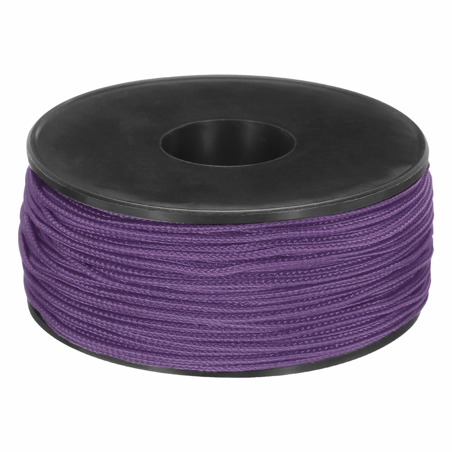 Micro Cuerda de Paracaídas 1.18mm x 164 Pies 100 LB Poliéster Trenzado Fuerte Carrete de Hilo Púrpura