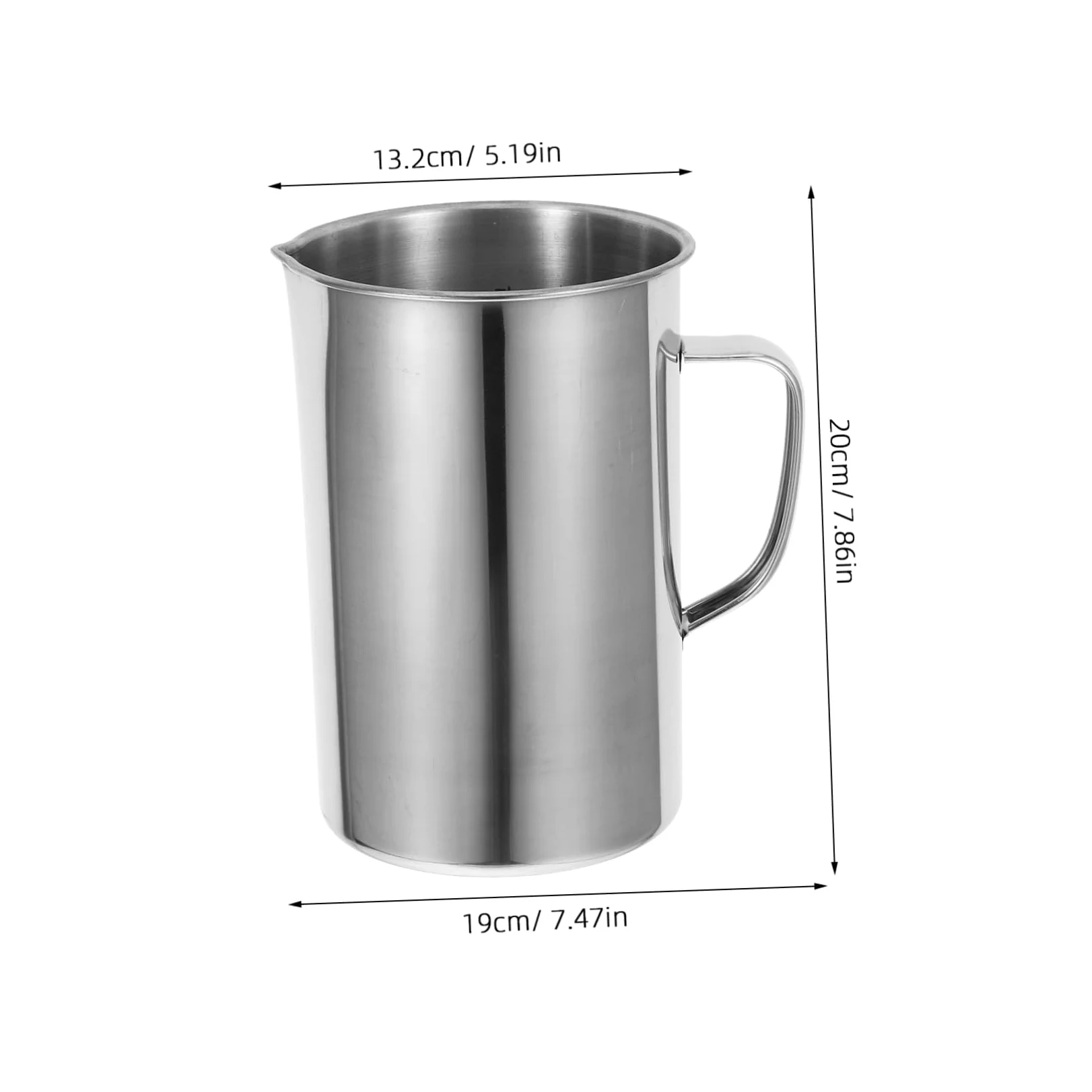 Homoyoyo Taza Medidora Asa Taza Graduada para Cocina y Laboratorio para Espumar Leche y Hornear