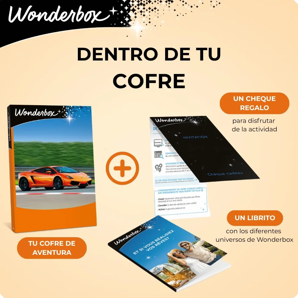 Wonderbox - Caja Regalo - CONDUCCIÓN Extrema - 3.750 experiencias de conducción para Dos Personas