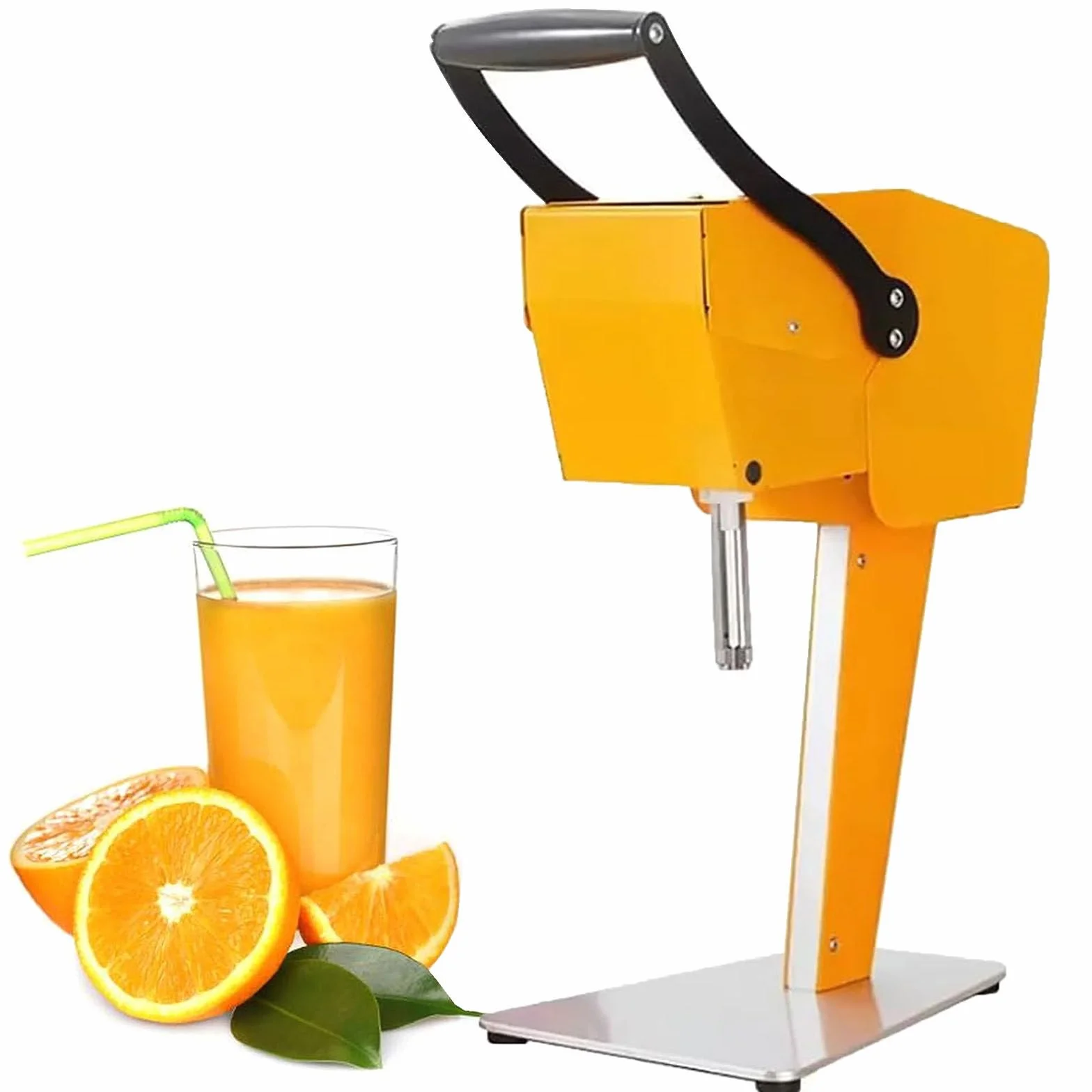 Exprimidor Profesional de cítricos y Limones - Exprimidor Comercial de Naranjas, limas y Prensa eléctrica - Prensa de Metal para zumos y exprimidor de Naranjas