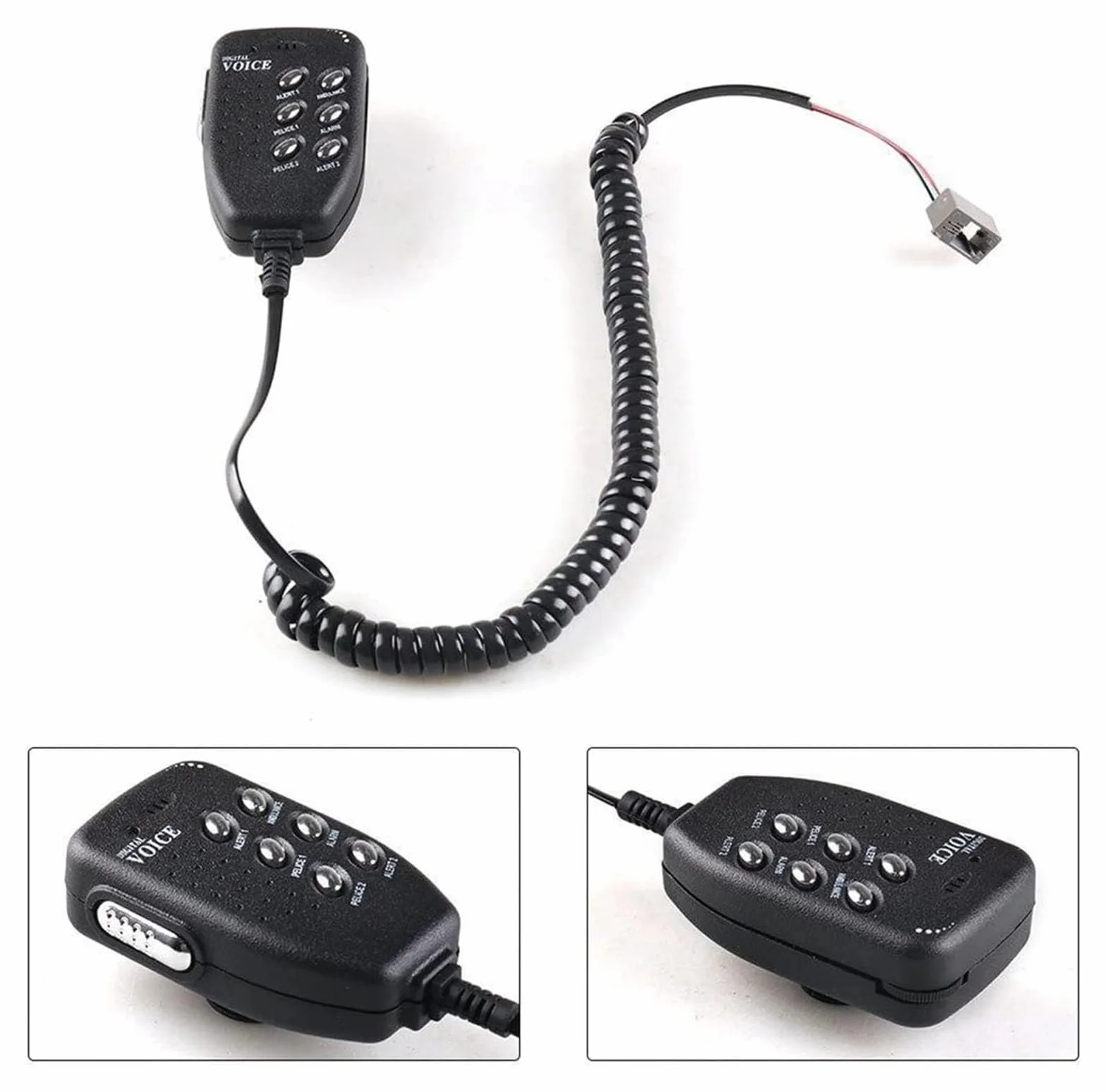 Megáfono Portátil 100W 12V para Coche, Motocicleta, 6 Tonos, Altavoz