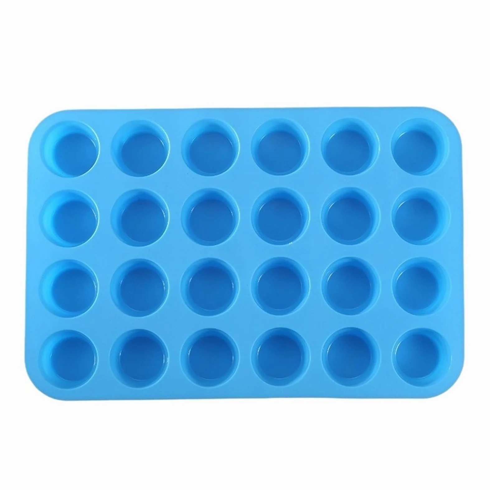 2 piezas de herramientas for hornear, 24 tazas redondas uniformes, molde for pasteles cocina para Pasteles(Orange)