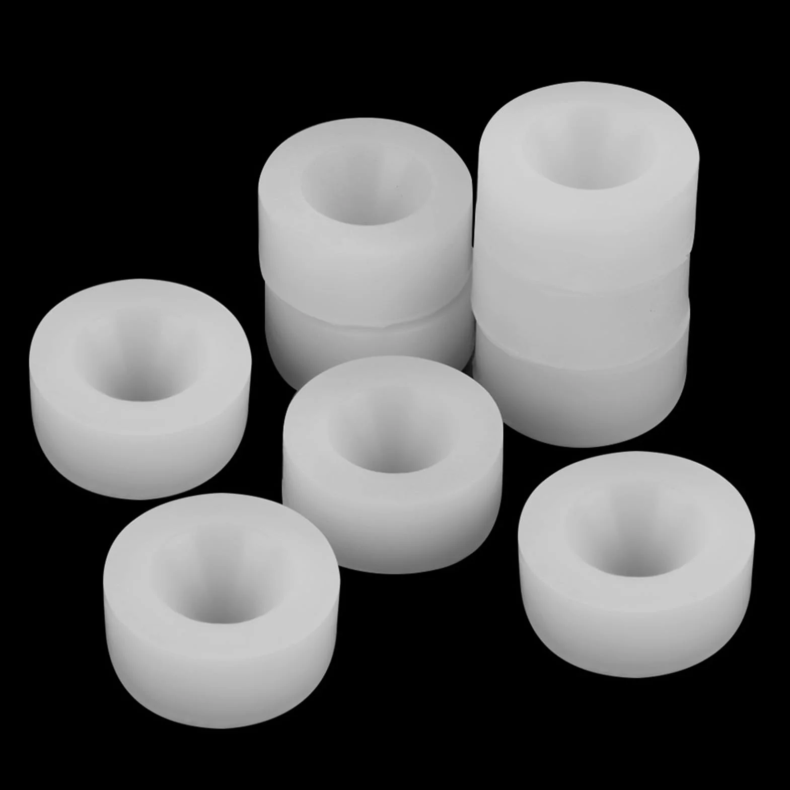 Tbest Almohadilla de Goma de Silicona para Máquina Taponadora de Botellas, Herramienta de Agarre de 10-20mm de Diámetro, Sellado Neumático Eléctrico Manual, 9 Uds.