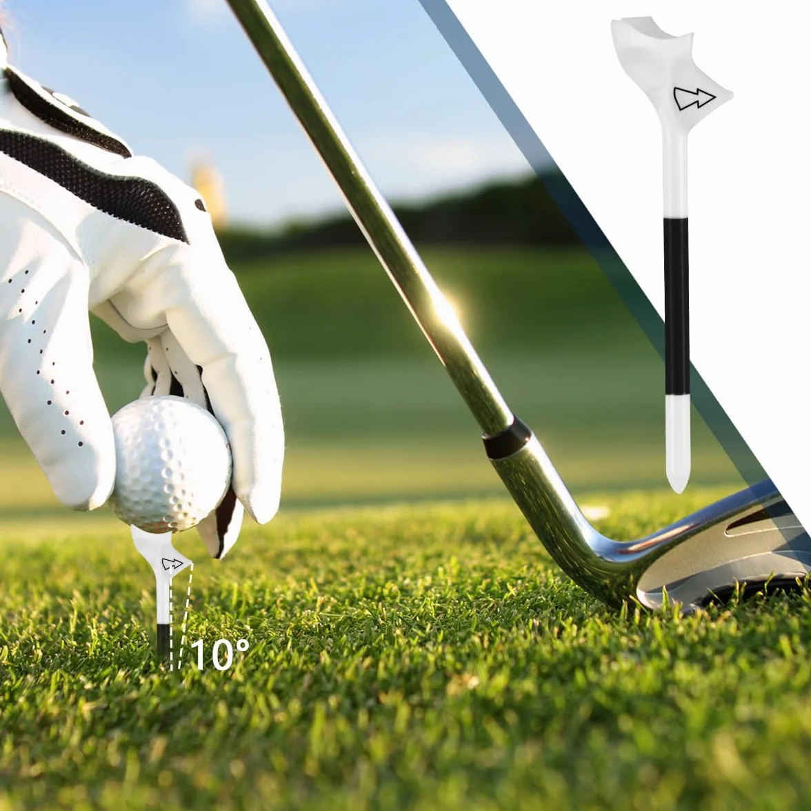 Tees de Golf 83mm Plástico para Entrenamiento de Práctica - 10 Piezas