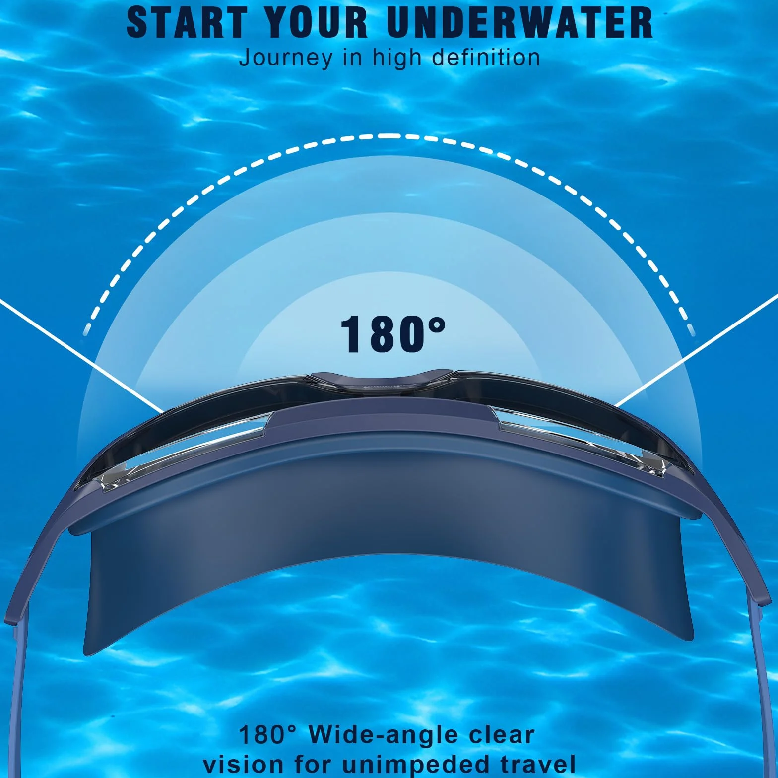 Gafas Natacion Hombre Adultos Montura Grande Antivaho Proteccion UV Lentes HD Unisex Buceo Deportes Acuaticos