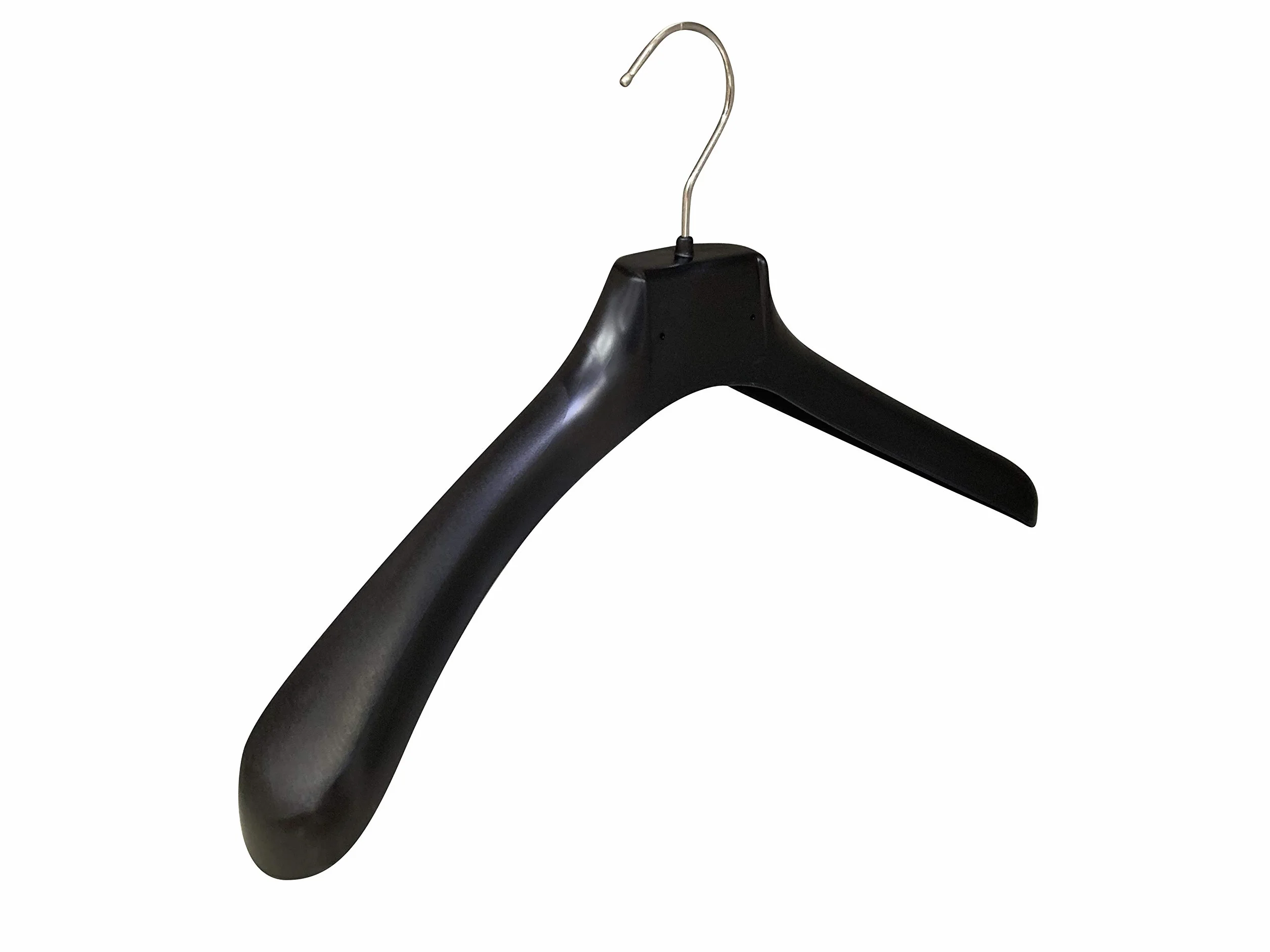 Kiroplast Paquete de 25 Perchas para Abrigos, Chaquetas y Cazadoras, de Espalda Ancha, de plástico Antideslizante, 42 cm