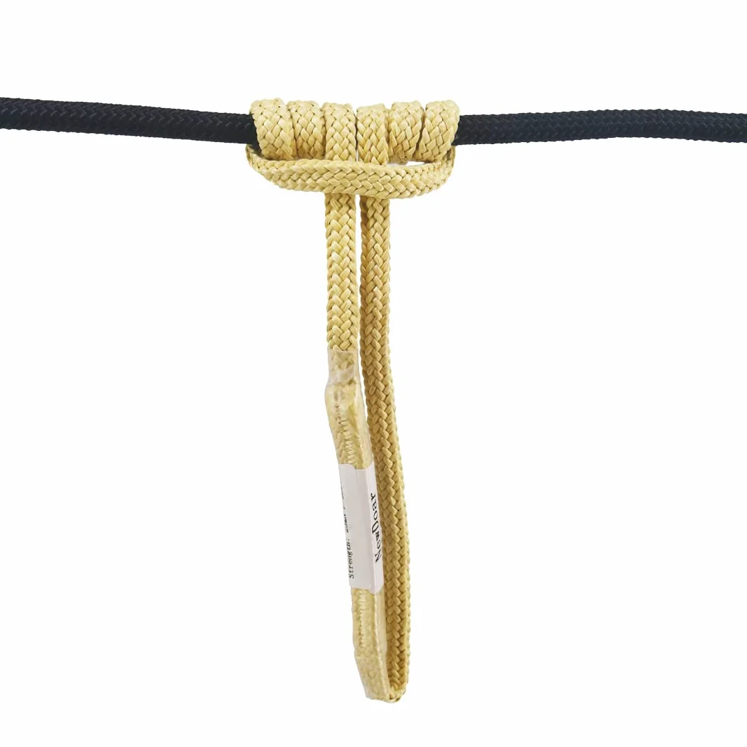 Enganche de fricción trenzado 100% Kevlar 5620 MBS cuerda de arborista Prusik resistente a la abrasión llama hamacas de rescate alta resistencia