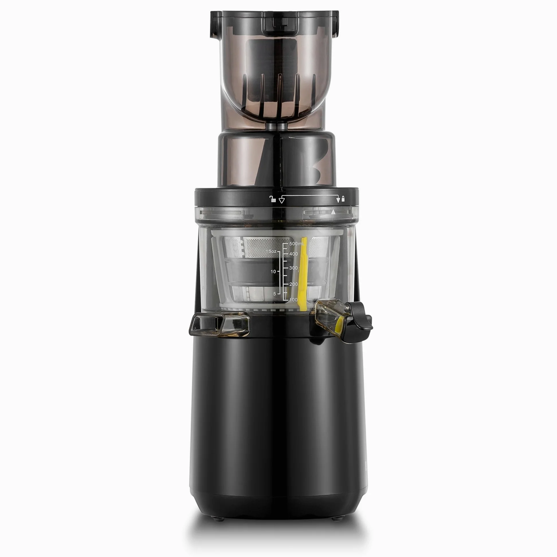 BioChef Atlas Whole Slow Juicer - extractor de zumos COLD PRESS, licuadora en frío ¡Exprime frutas enteras como manzanas, naranjas, zanahorias y remolachas, Negro