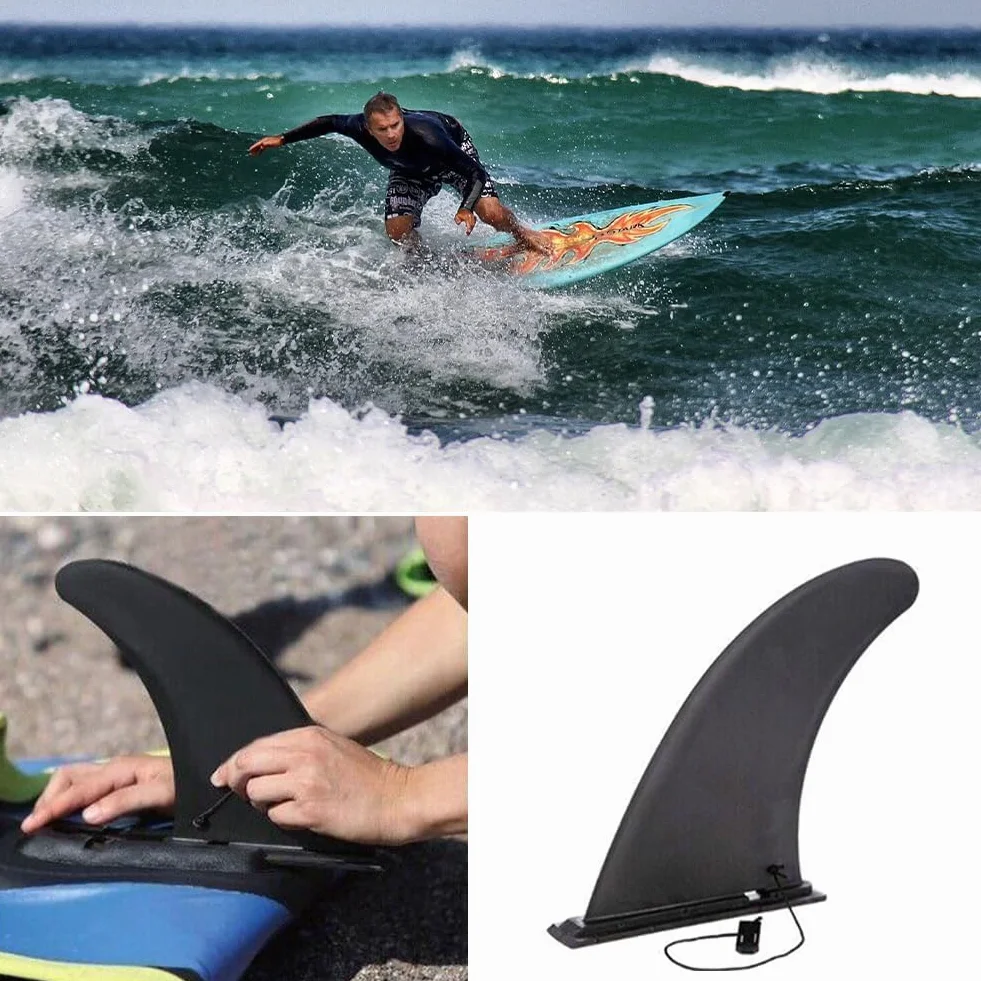 Aleta Central de Tabla de Surf, Aleta Paddle Surf, Quilla de Paddle Surf, Aleta de Tabla de Surf Hinchable, Plug-in Sup Fin, 9in, ABS, para Surf, Stand Paddle Board, Kayak, Longboard Surfboard Fins