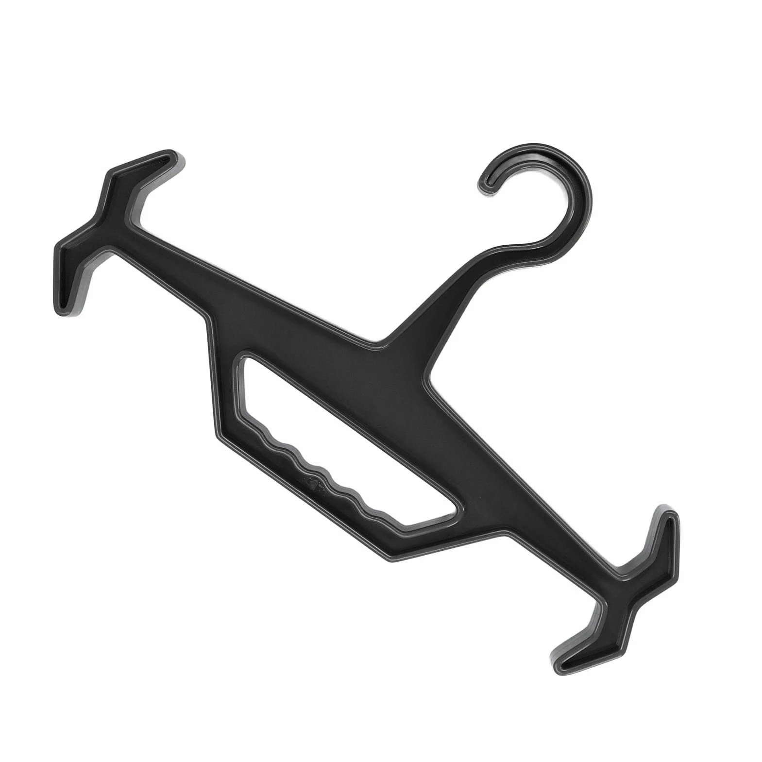 Denash Exposición de Ropa Ligera de Percha de Servicio Pesado Equipos Tácticos, Aplicación de la Ley y Armadura de Cuerpo, Diseño Portátil (Black)
