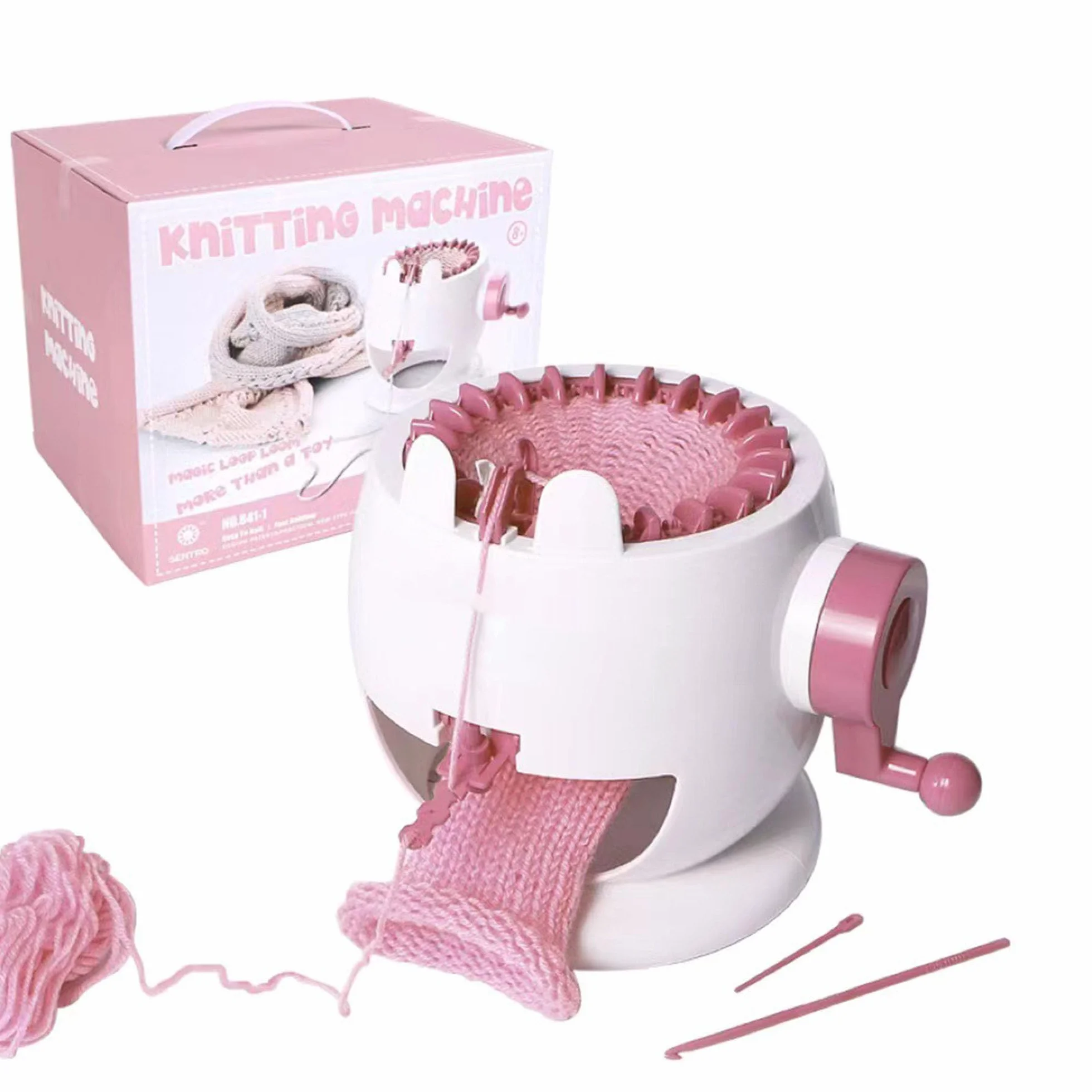 FGXY Máquina de Tejer 22 Pin DIY - Telar Circular de Rotación Manual Para Adultos y Niños - Kit de Doble Punto Con Crochet