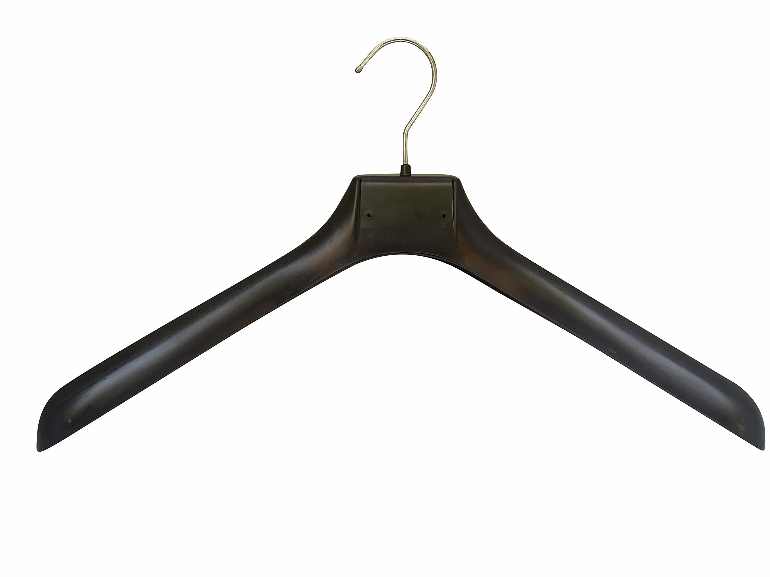 Kiroplast Paquete de 25 Perchas para Abrigos, Chaquetas y Cazadoras, de Espalda Ancha, de plástico Antideslizante, 42 cm