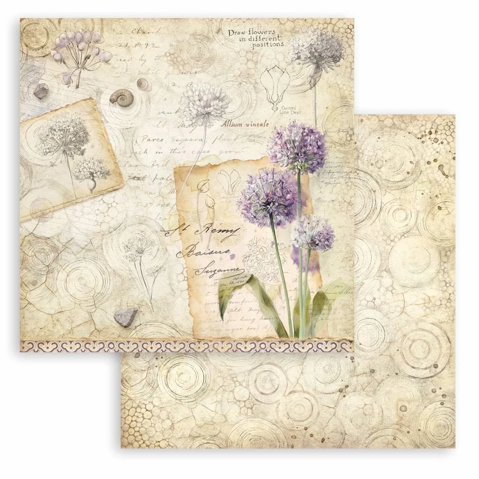 Stamperia - Scrapbook Paper Pad for Scrapbooks, Albums, Cards, Bullet Journals and More, Acid Free, Double-Sided, Perfect for Hobbies, Crafts, and Gifting (All Around) (20.3 x 20.3cm)
