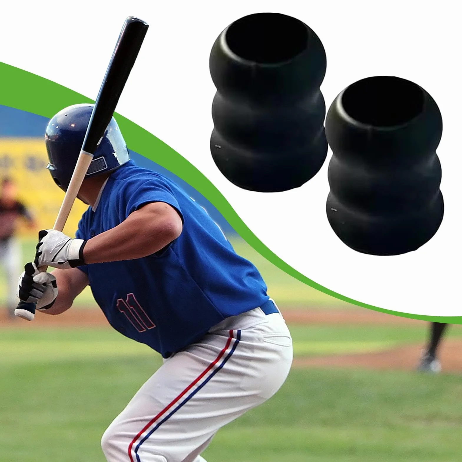 Reemplazo de agarre para bate de béisbol, silicona antideslizante, accesorios de béisbol y sóftbol
