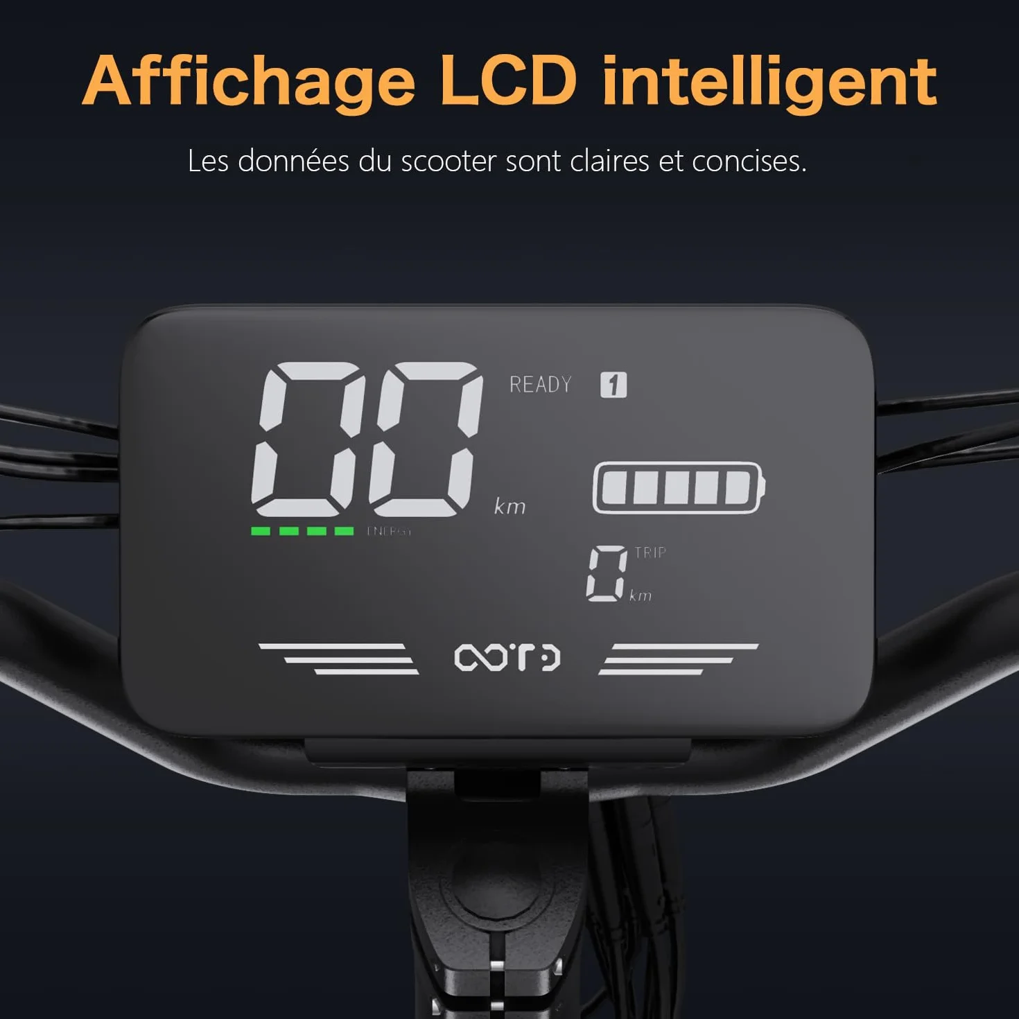 RAYI T10 Patinete Eléctrico para Adultos 48V 13.5Ah 45-50km Autonomía Ruedas 11 Pulgadas Arranque por Llave