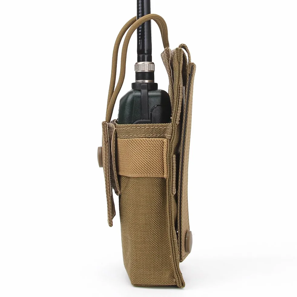 Bolsa táctica MOLLE 1000D para Walkie-Talkie caza paintball
