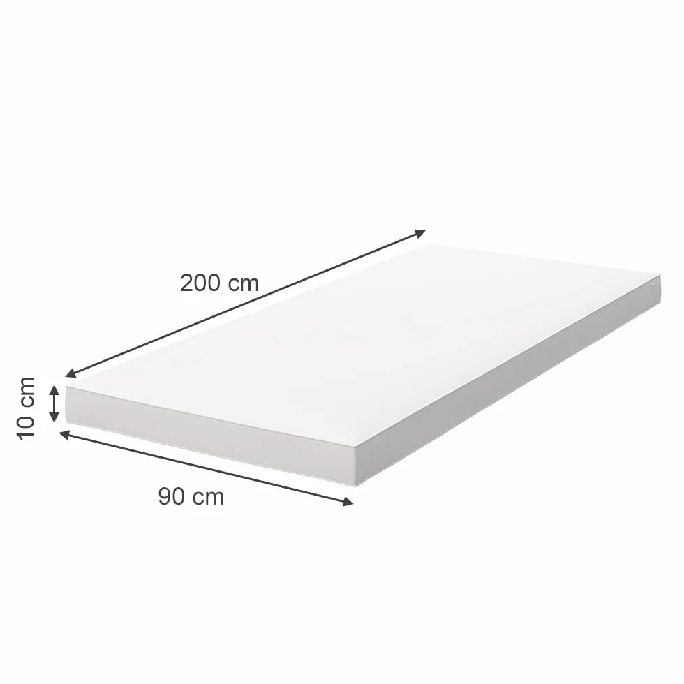 Vicco Vitalispa Colchón Infantil, Blanco, 90 x 200 cm, Apto para somieres y Camas Infantiles estándar