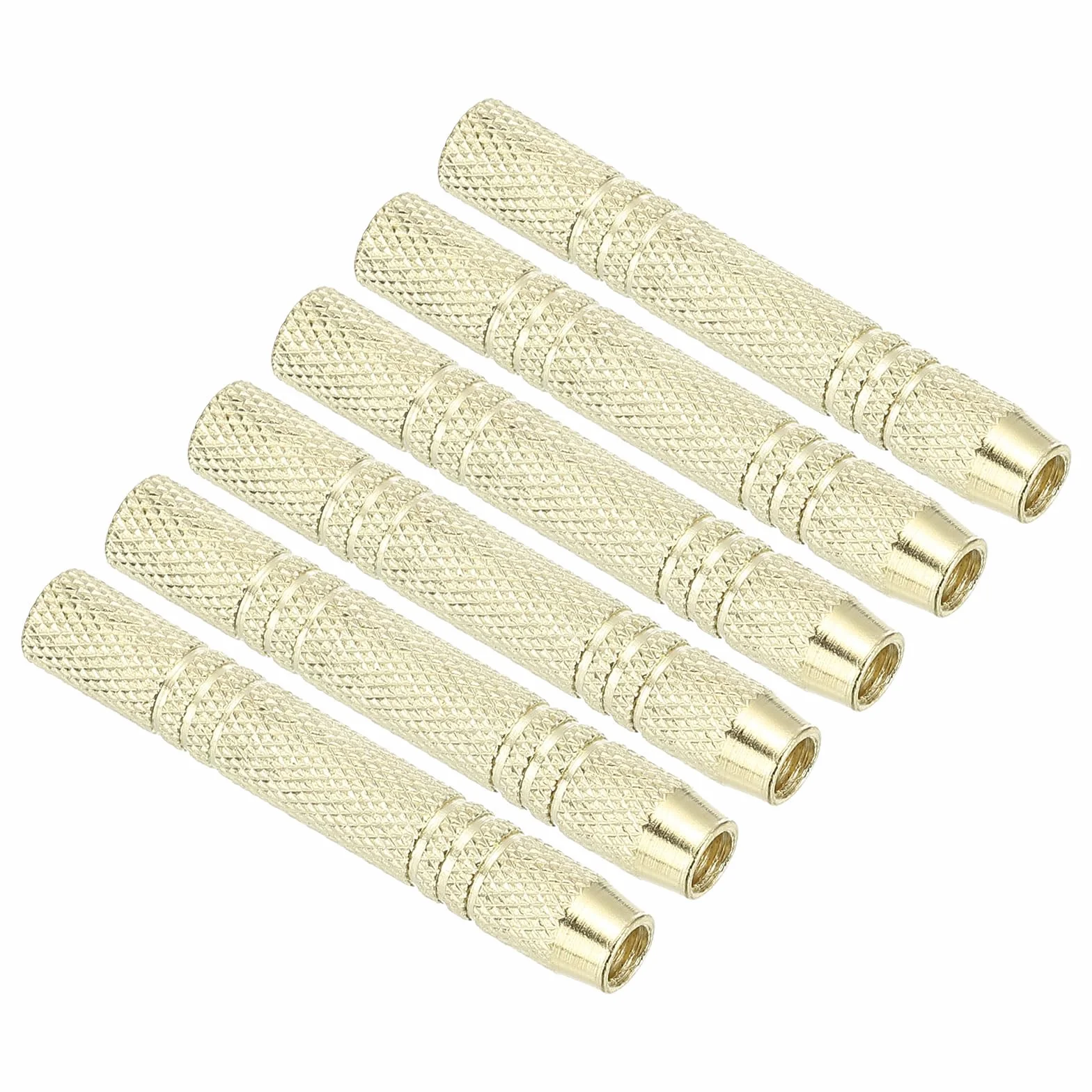 PATIKIL 12 Gramos Reemplazo de Barril de Dardos, 6 Piezas de Accesorios de Barril de Dardos de Metal para Puntas de Dardos Suaves Y de Acero, Tono Dorado