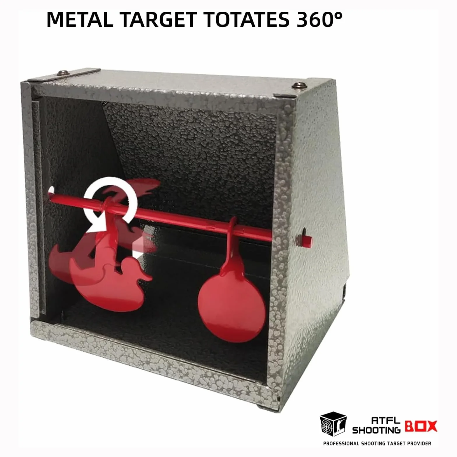 ATFLBOX BB Trap Target con 20pcs Blanco de Papel para Airsoft Pellet Gun Rifle BB Gun