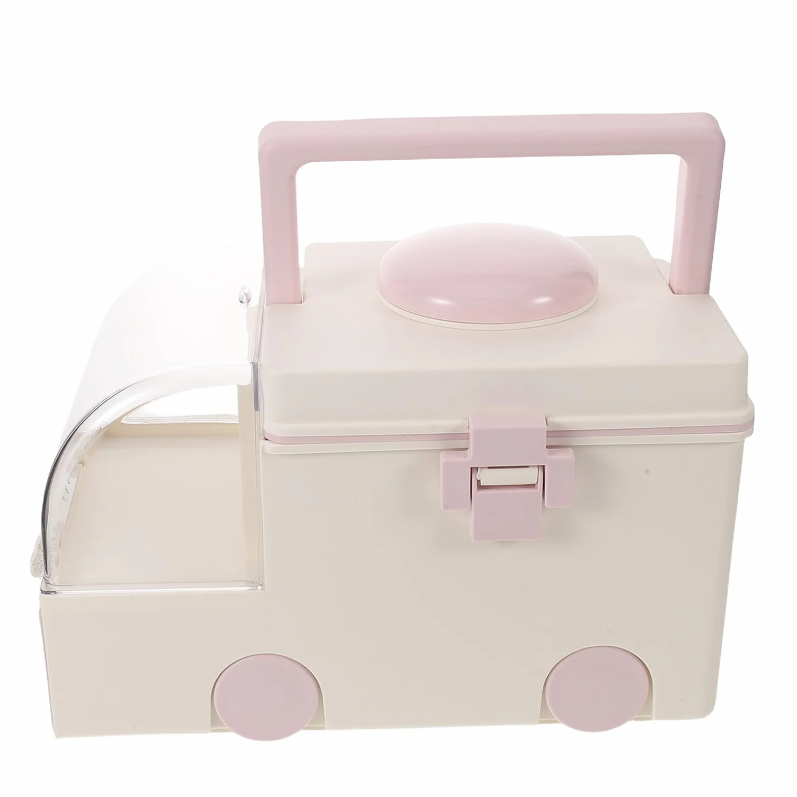 Caja Organizadora de Medicamentos de Plástico Portátil con Asa, Botiquín de Primeros Auxilios Hogar de Gran Capacidad 30x20x18 Cm, Kit de Emergencia Familiar para Almacenamiento