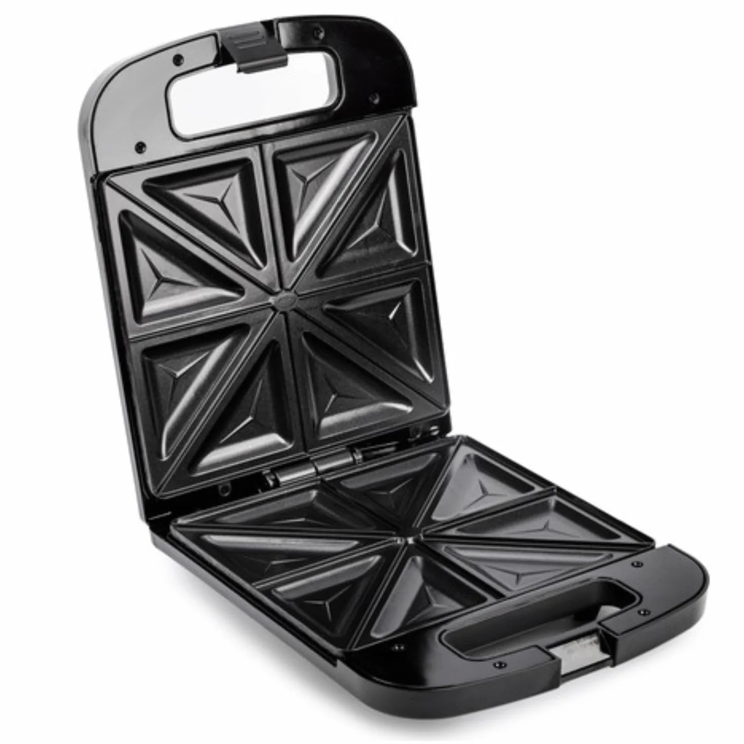 Sandwicheras eléctrica para sándwiches XXL para 4 sándwiches, 1400 W, negro