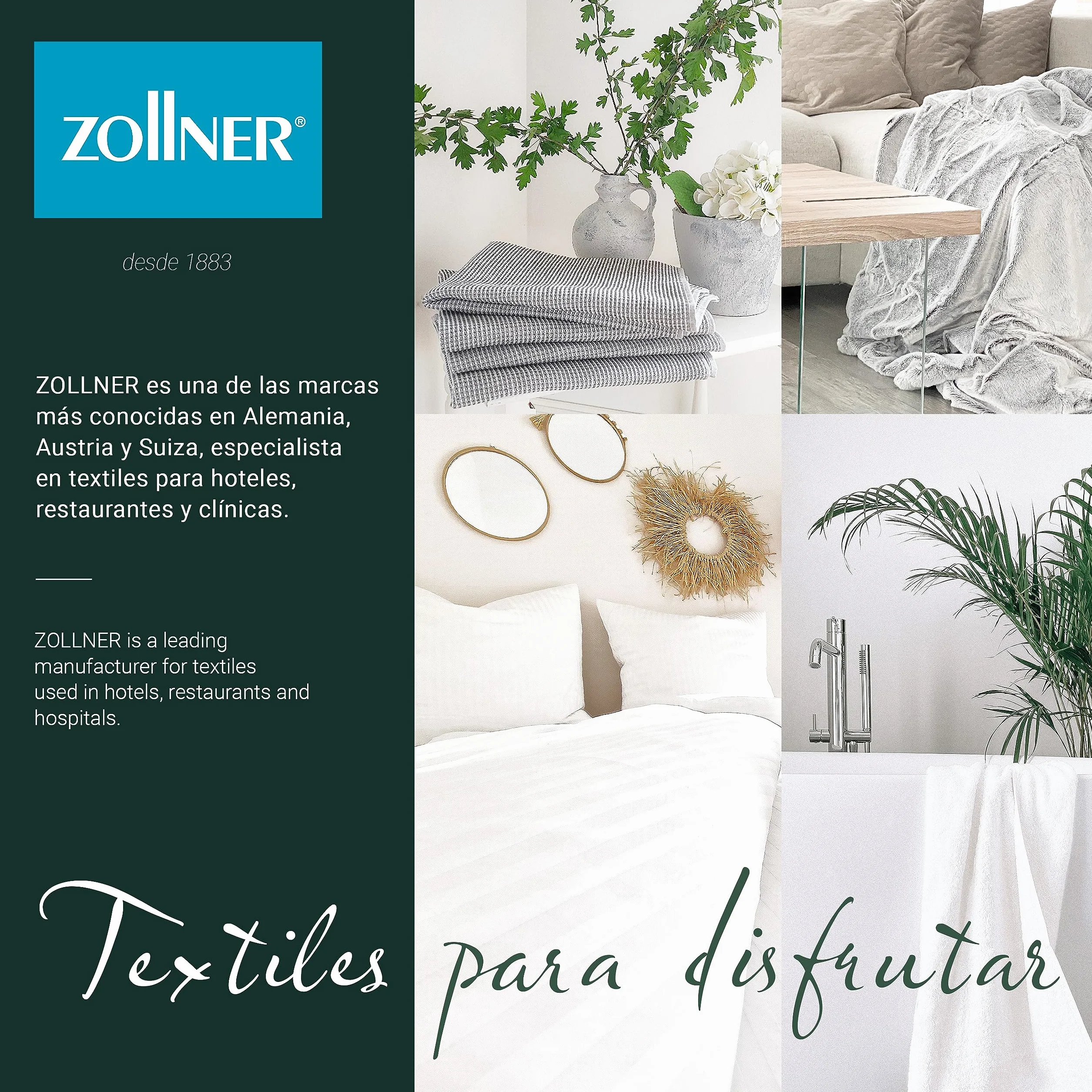 ZOLLNER 2 Toallas de Sauna, 70x200 cm, algodón, Verde Claro