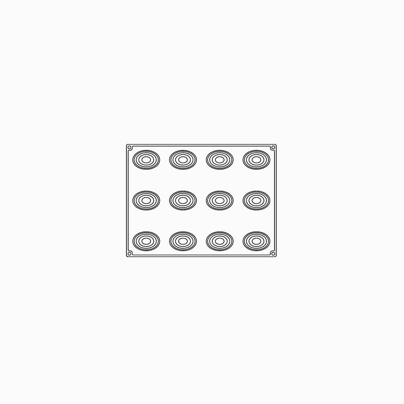 Pavoni Molde Silicona reposteria 300x400mm Redondo Polly Antonio bachour