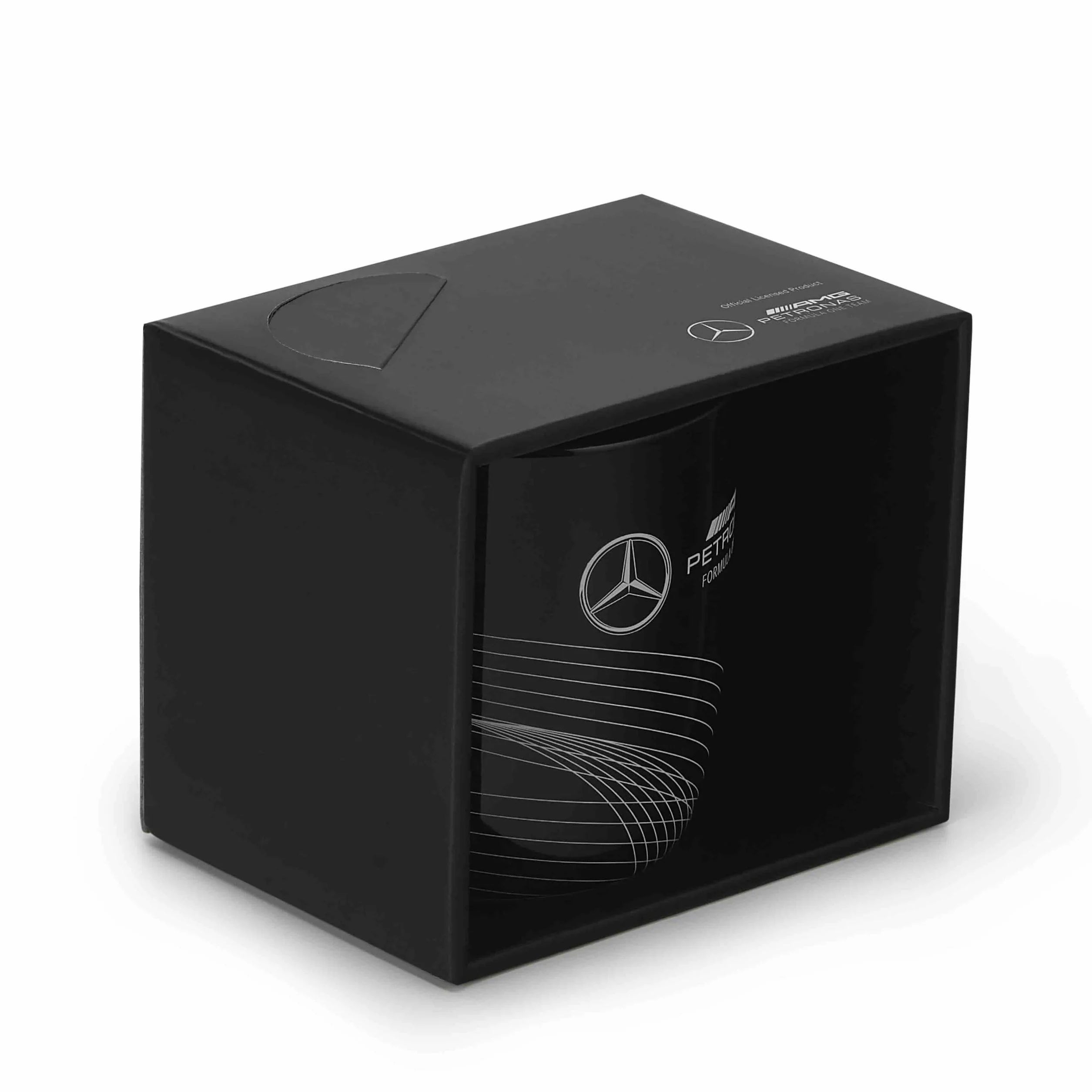 Mercedes AMG Petronas Taza Logotipo F1 350ML Negro