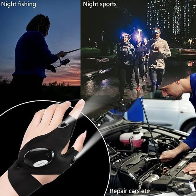 Guantes Led Linterna Pesca, Accesorios Pesca, Regalos Hombre Navidad
