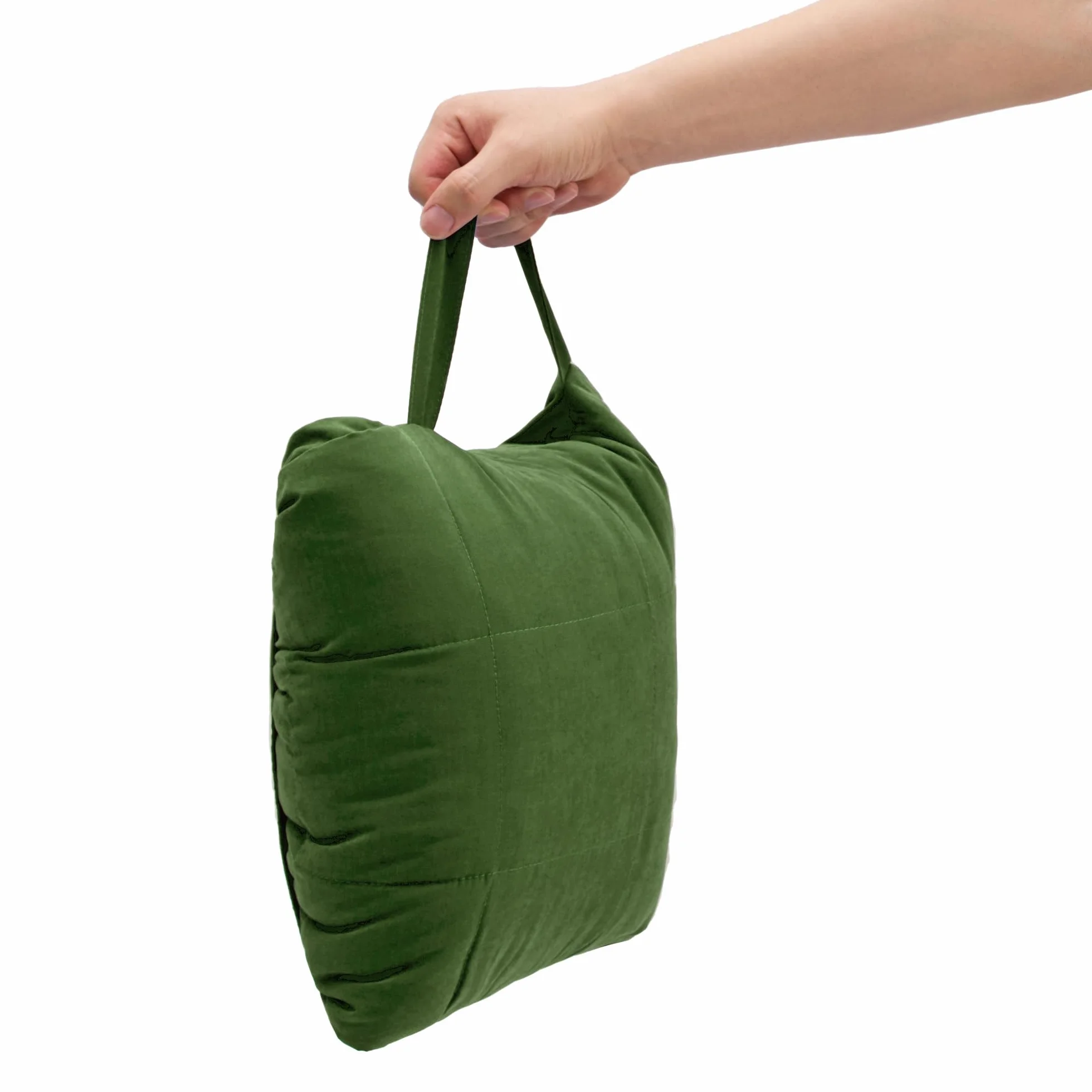 Deodar Manta de Camping termoaislante 150x200 cm Impermeable Cortaviento Cálida con Poncho Oeko-Tex Verde Militar Bolsa de Compresión