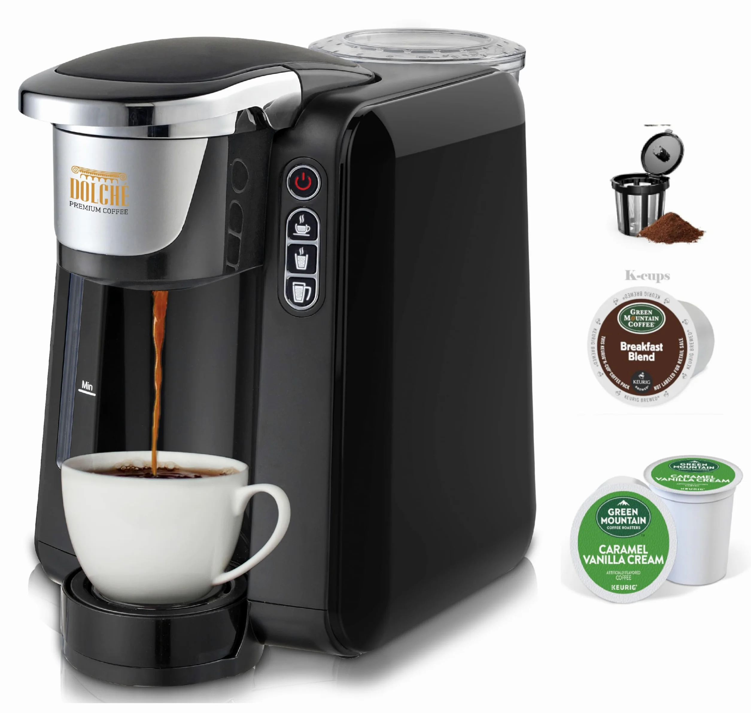 Cafetera Dolce de 220 voltios compatible con cápsulas Keurig K-Cup de 220 V, 240 voltios, 50 Hz (no para uso en Estados Unidos)