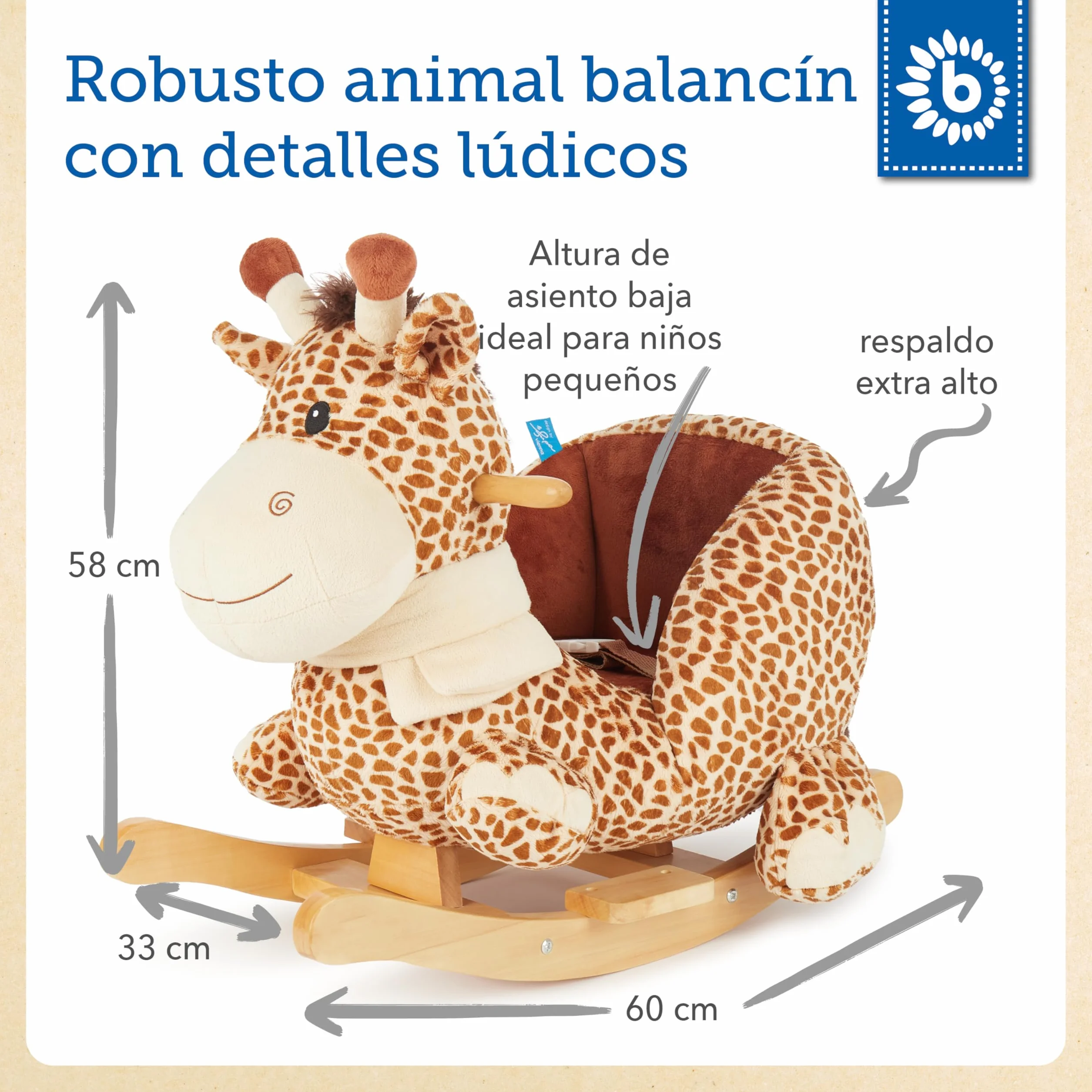 Bieco Balancín Animal marrón