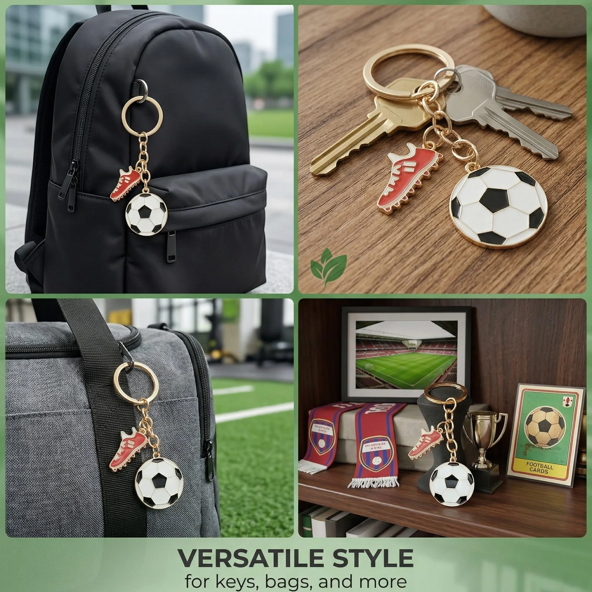 llavero fútbol colgante mini metal regalo aficionados fútbol niños hombres entrenadores