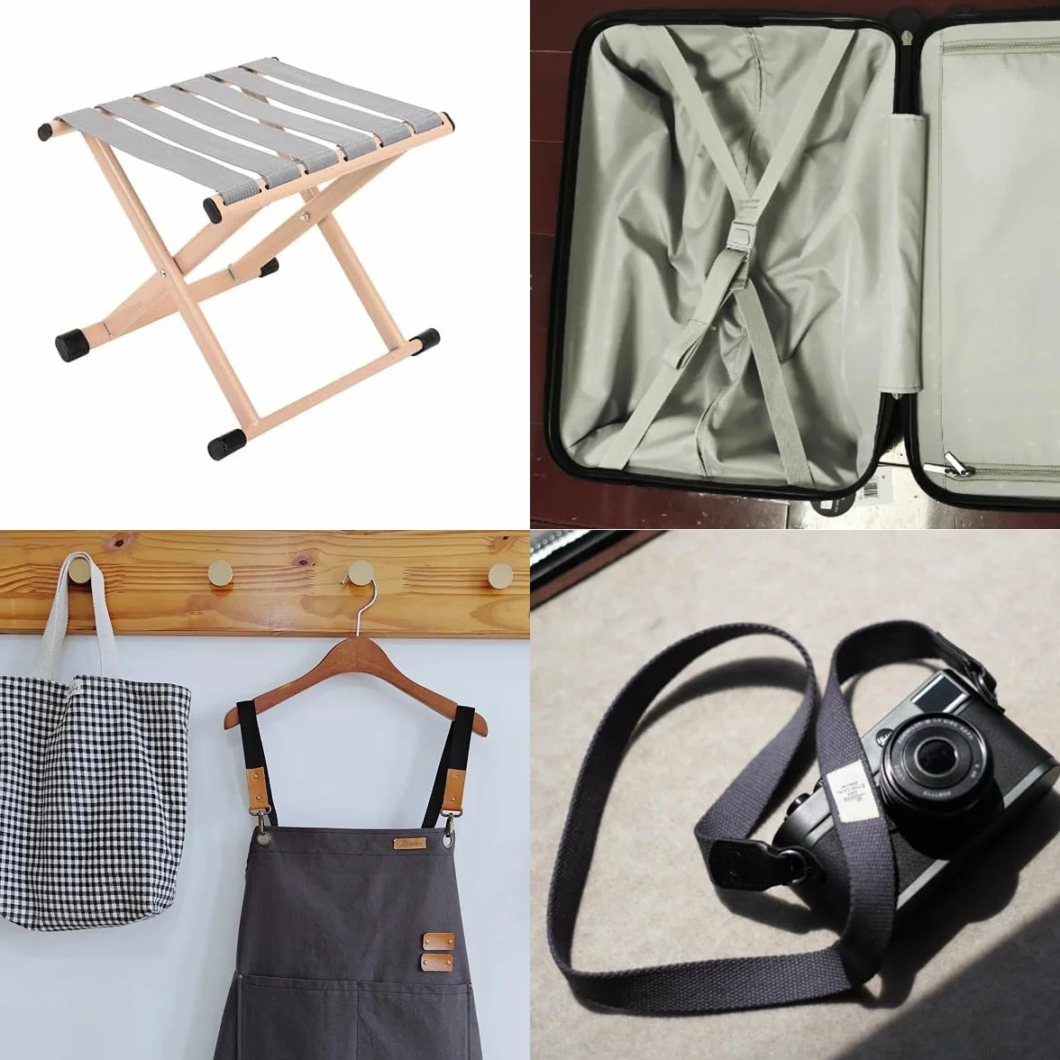 Correas de Polipropileno 1 Pulgada 5.5 Yardas, Cinta Resistente para Asas de Bolsas, Accesorios Exteriores