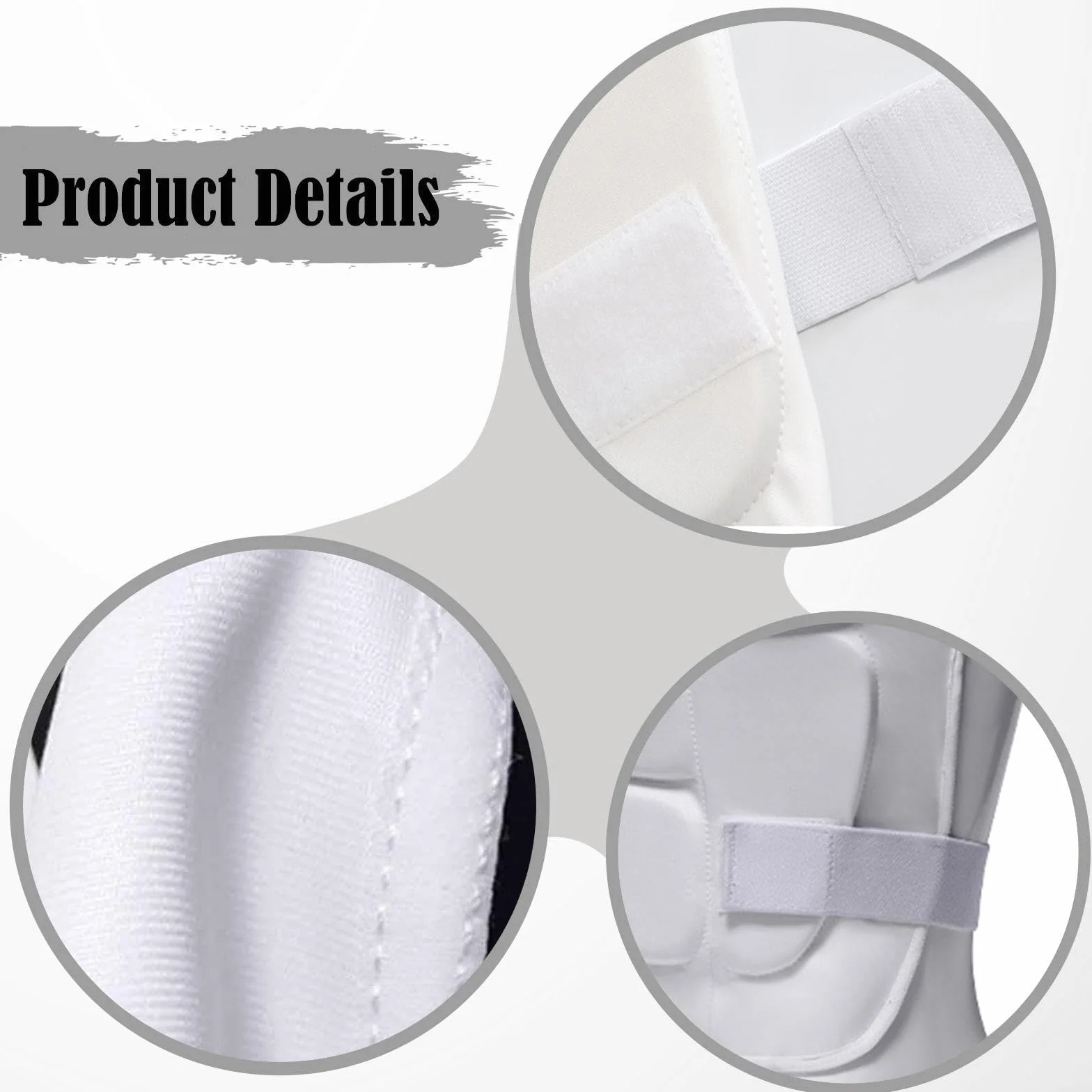 Karate Protector Pecho Chaleco Protección Abdomen Costillas Nylon EPE para Artes Marciales