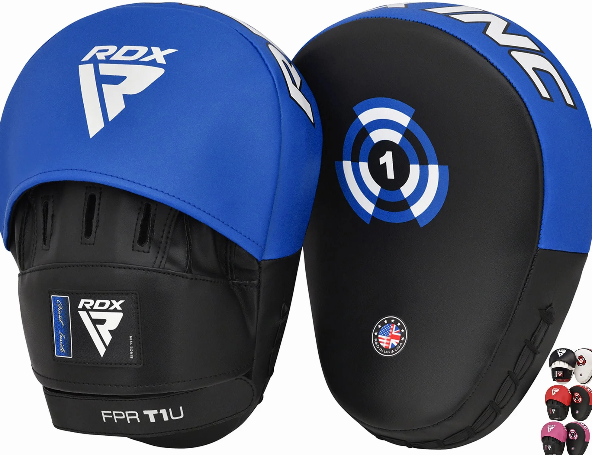 RDX Kamf Sport Cajas Pads Mano Boxpads Kickboxing Thaipads Manoplas Impacto Cojín, Weiß