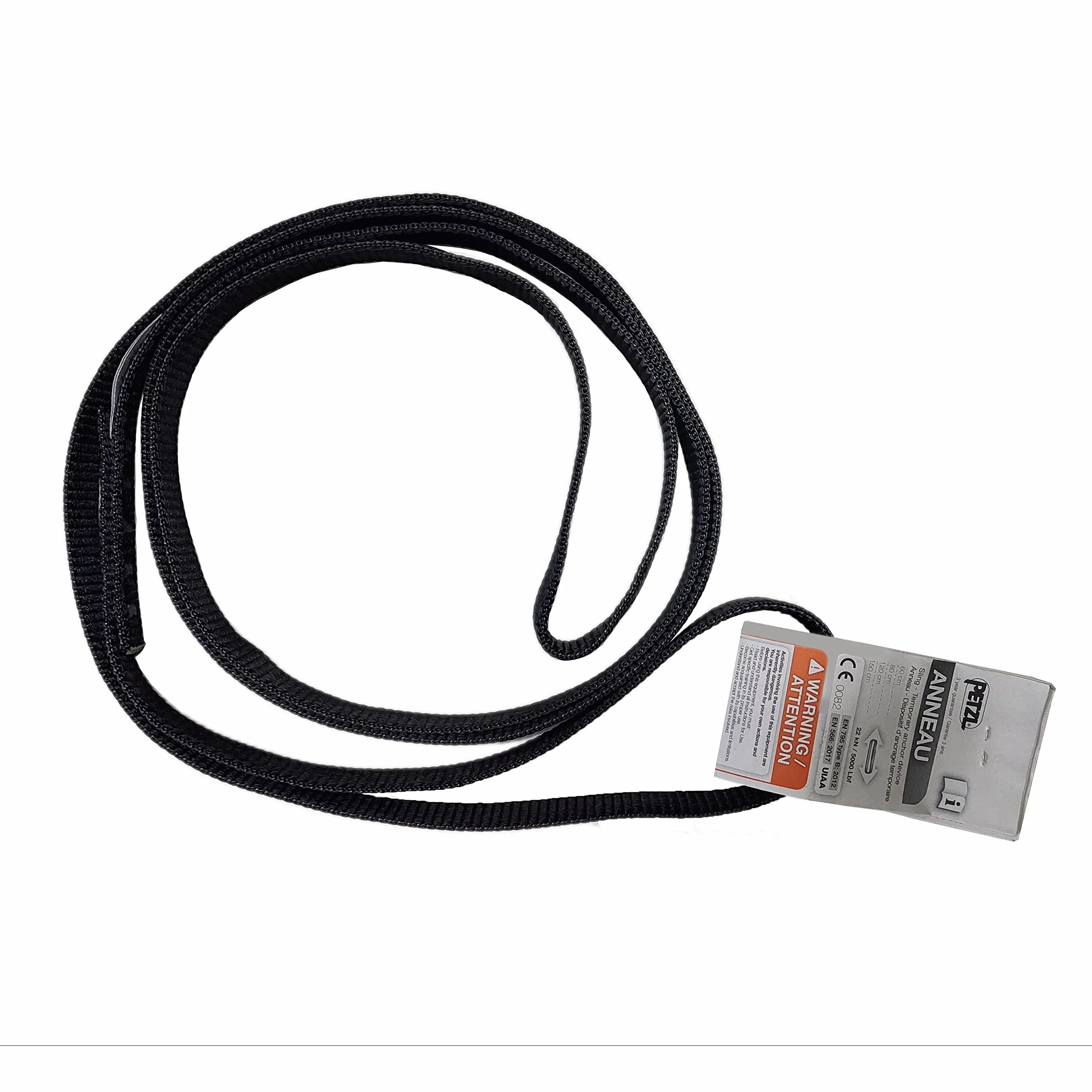 Petzl C40 60N Eslinga de Bucle Abierto 60 cm Negro