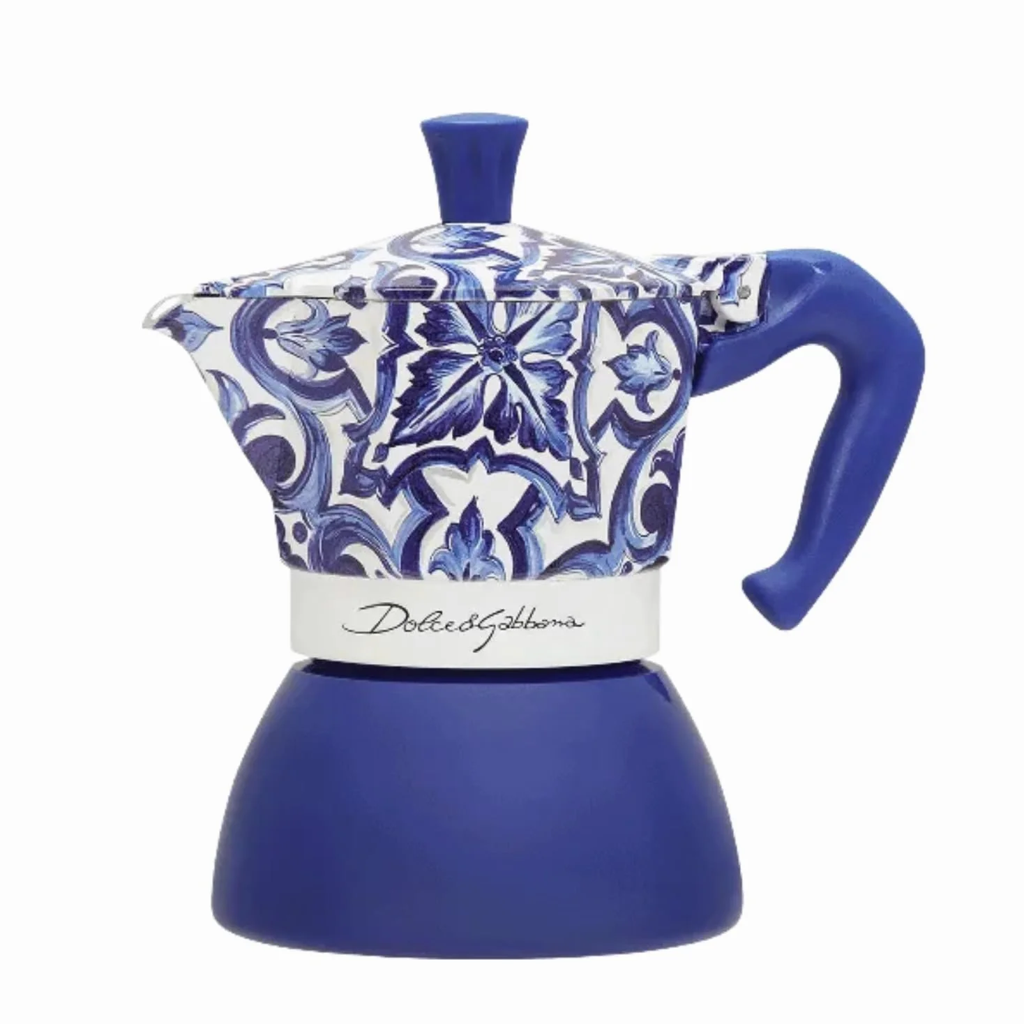 Bialetti Dolce & Gabbana Mocinduction Blue Mediterraneo 4 tazas de inducción (cafetera, café expreso)