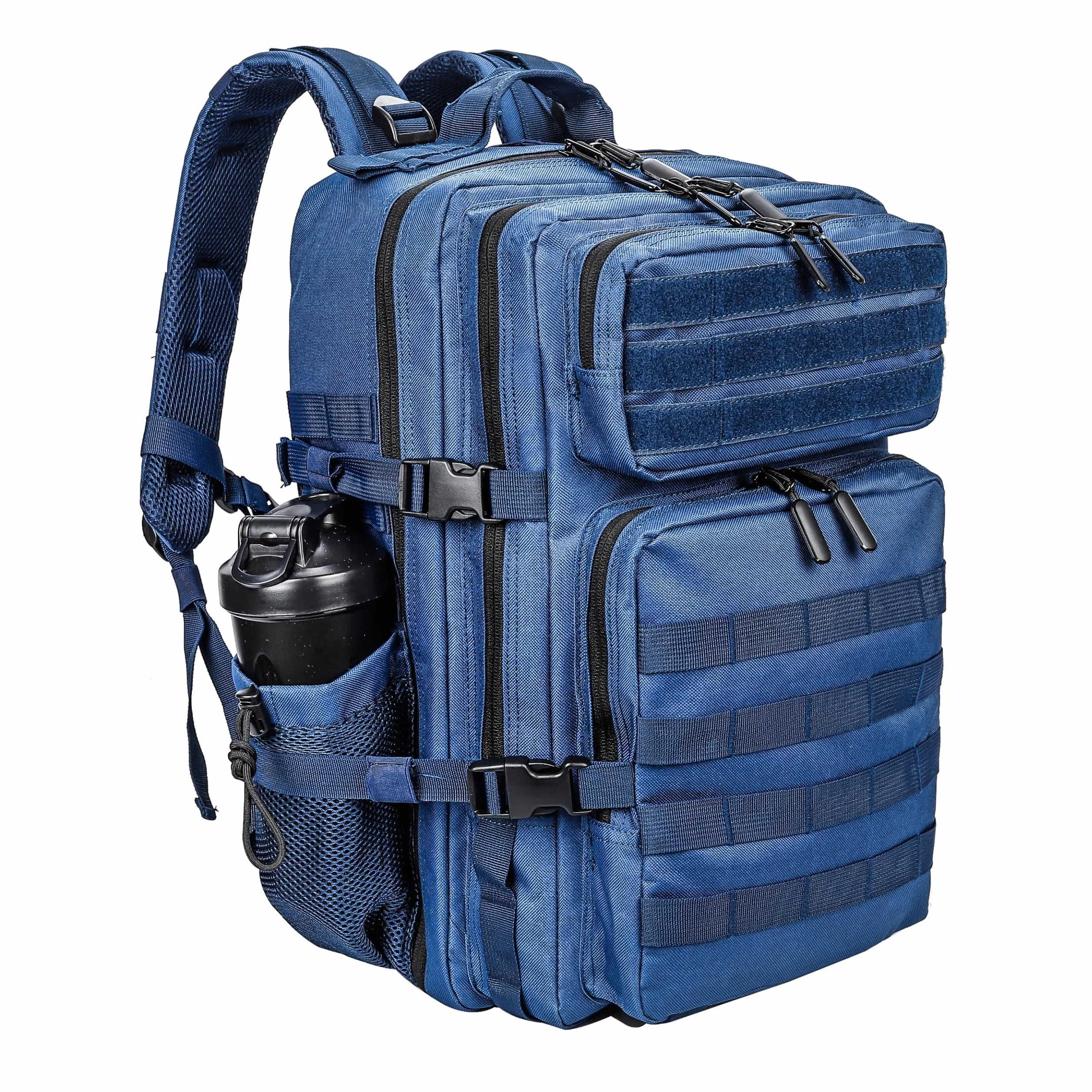 Mochila Táctica de Nylon 45L Impermeable para Caza y Aire Libre - Azul
