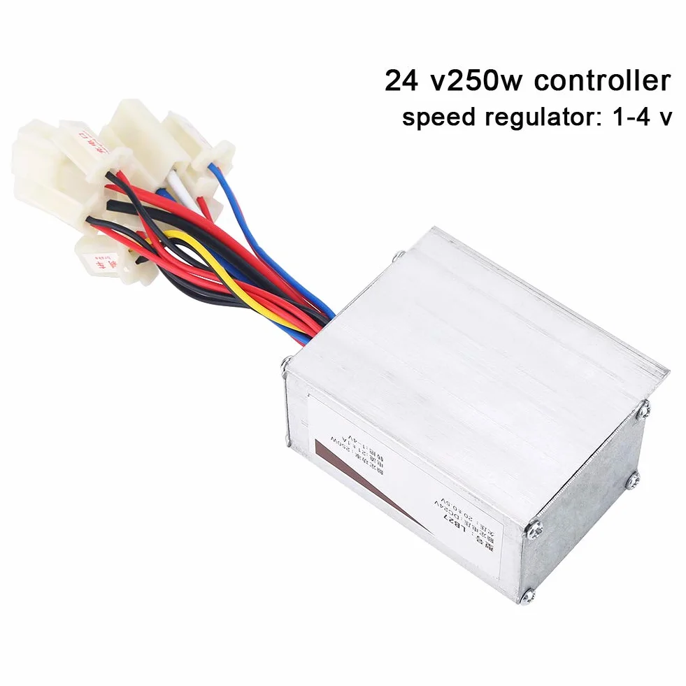 Akozon Controlador de motor cepillado 24V 250W Scooter bicicleta eléctrica