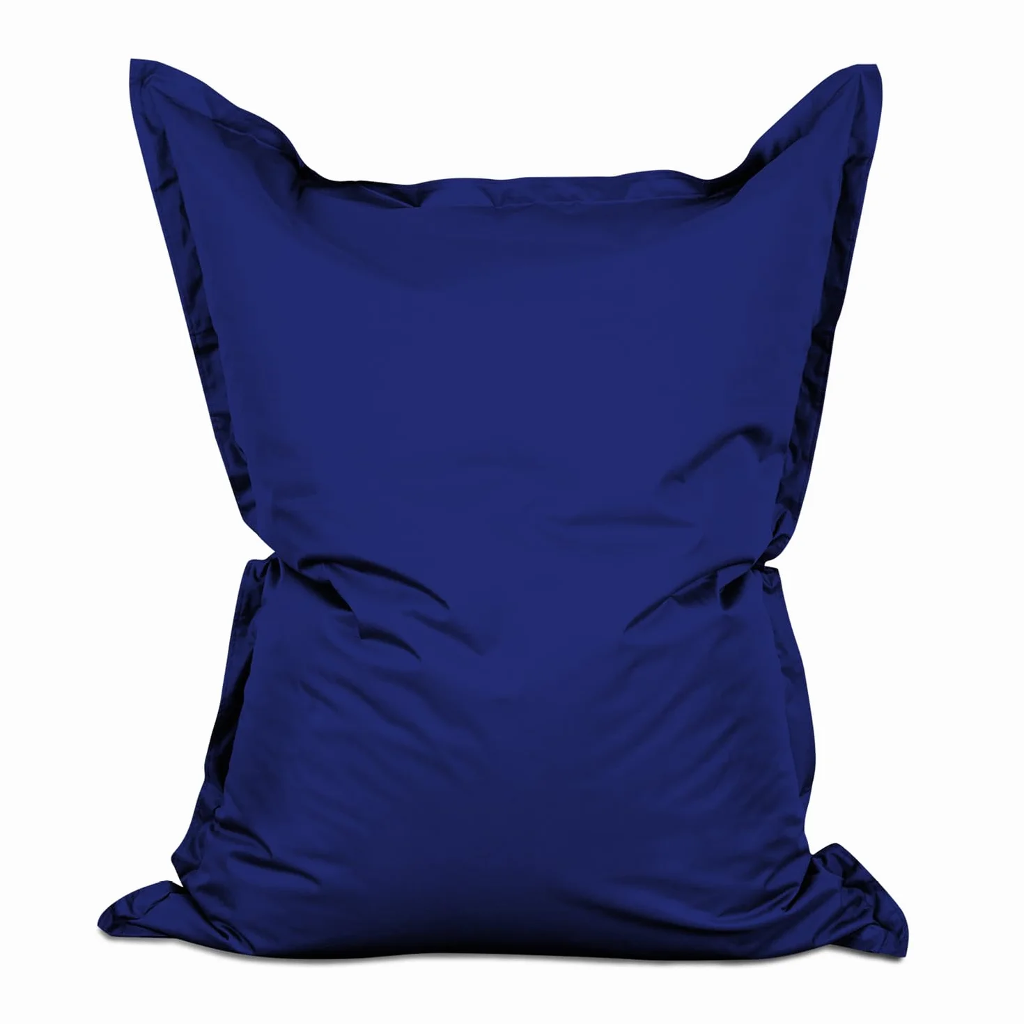Lumaland - Puf gigante XXL, lavable, 140 x 180 cm, cojín, bolsa recargable, 380 l bolas EPS [azul oscuro]