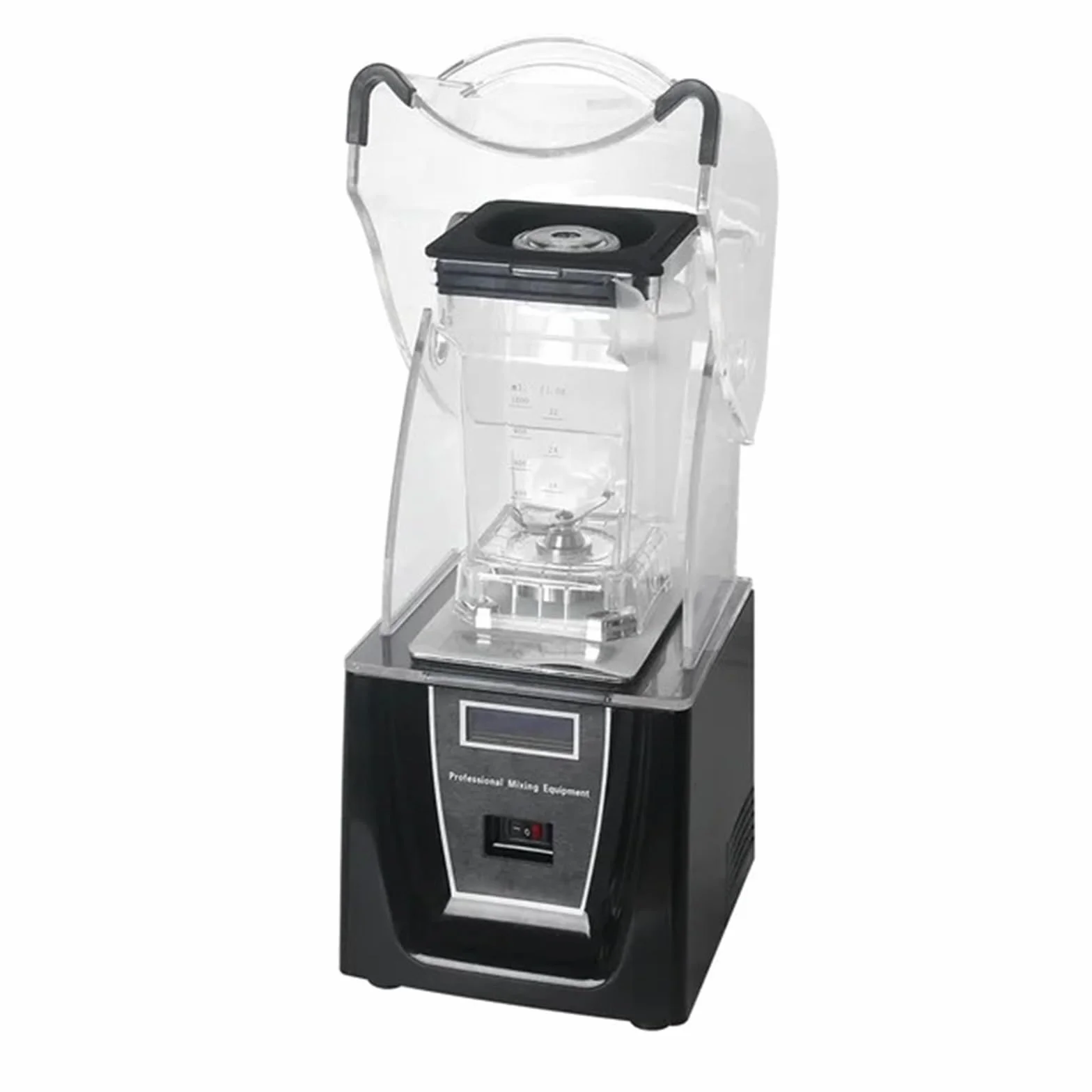 Licuadora Exprimidora, Licuadora profesional for batidos de 1,5 l, licuadora insonorizada, batidora, batidora comercial resistente de 1800 W Licuadora y exprimidor