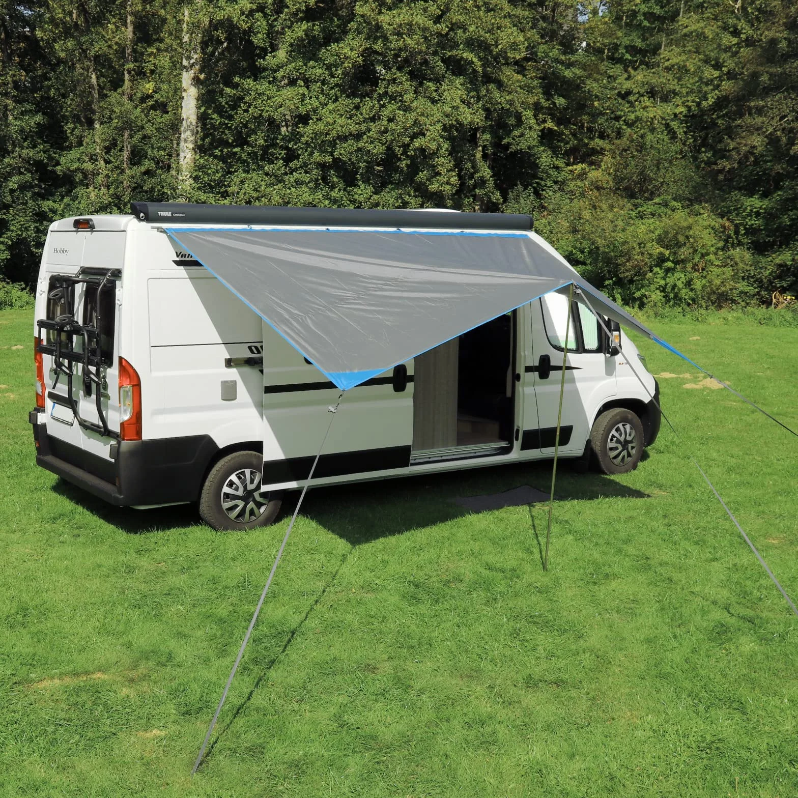 Deiwo Essential Toldo gris 2,50 x 2,4 m 2000 mm columna de agua