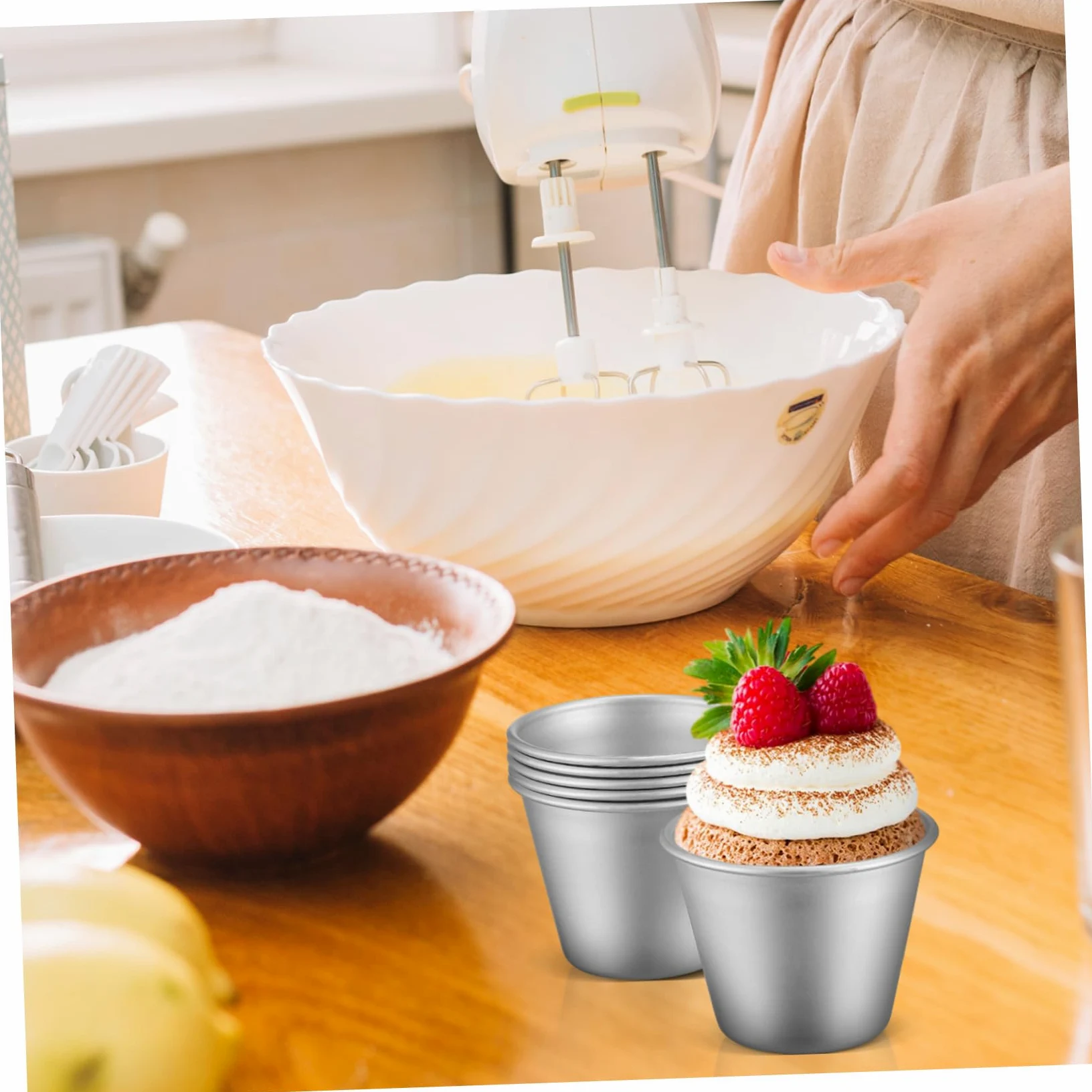 16piezas Moldes Para Hornear Moldes De Pudding y Magdalenas De Utensilios Antiadherentes Para y Postres Perfectos Para Fiestas y Uso Diario